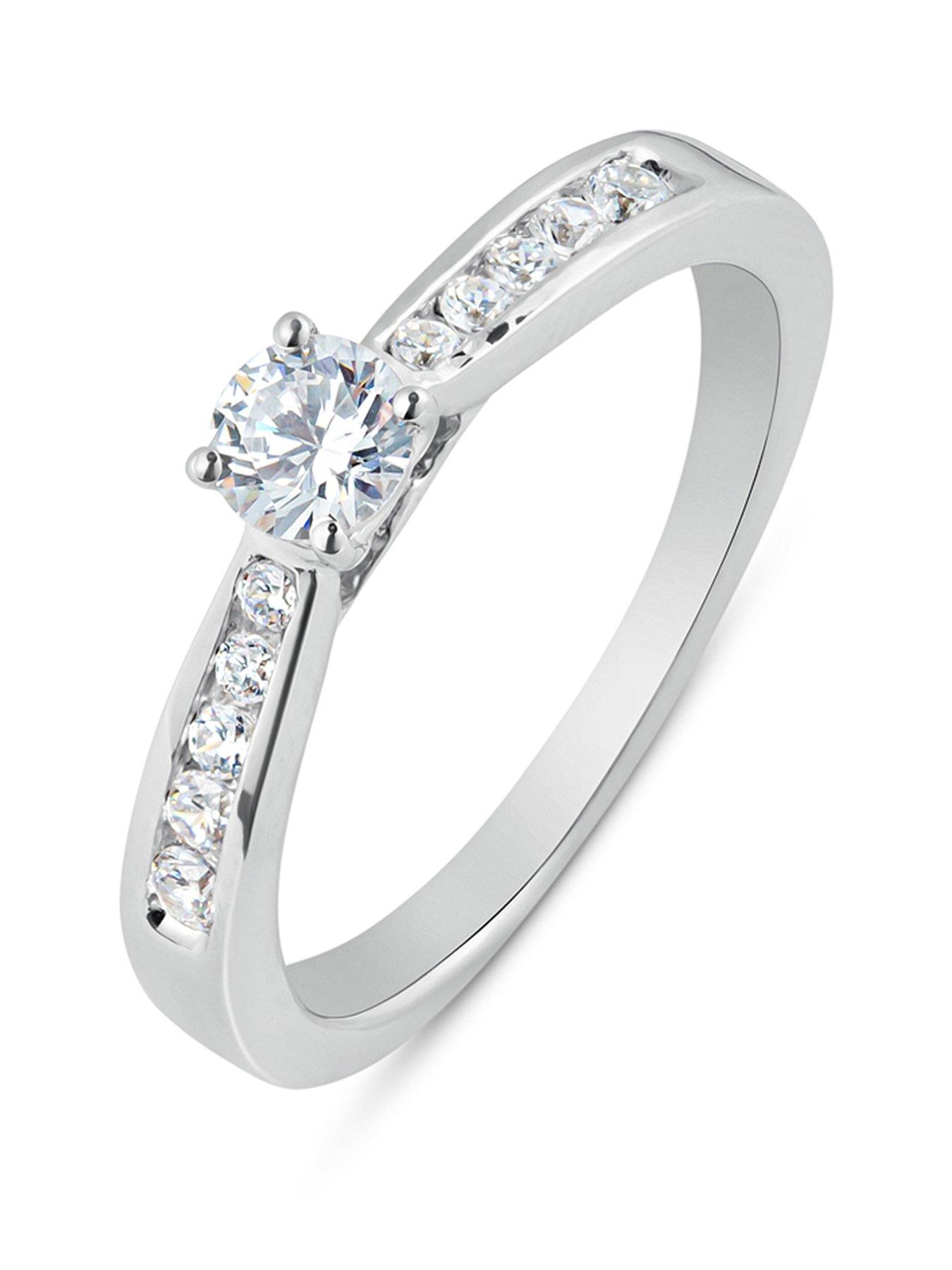 Image 1 of 5 of Love DIAMOND Diamond Solitaire Ring G VS+ Lab Grown