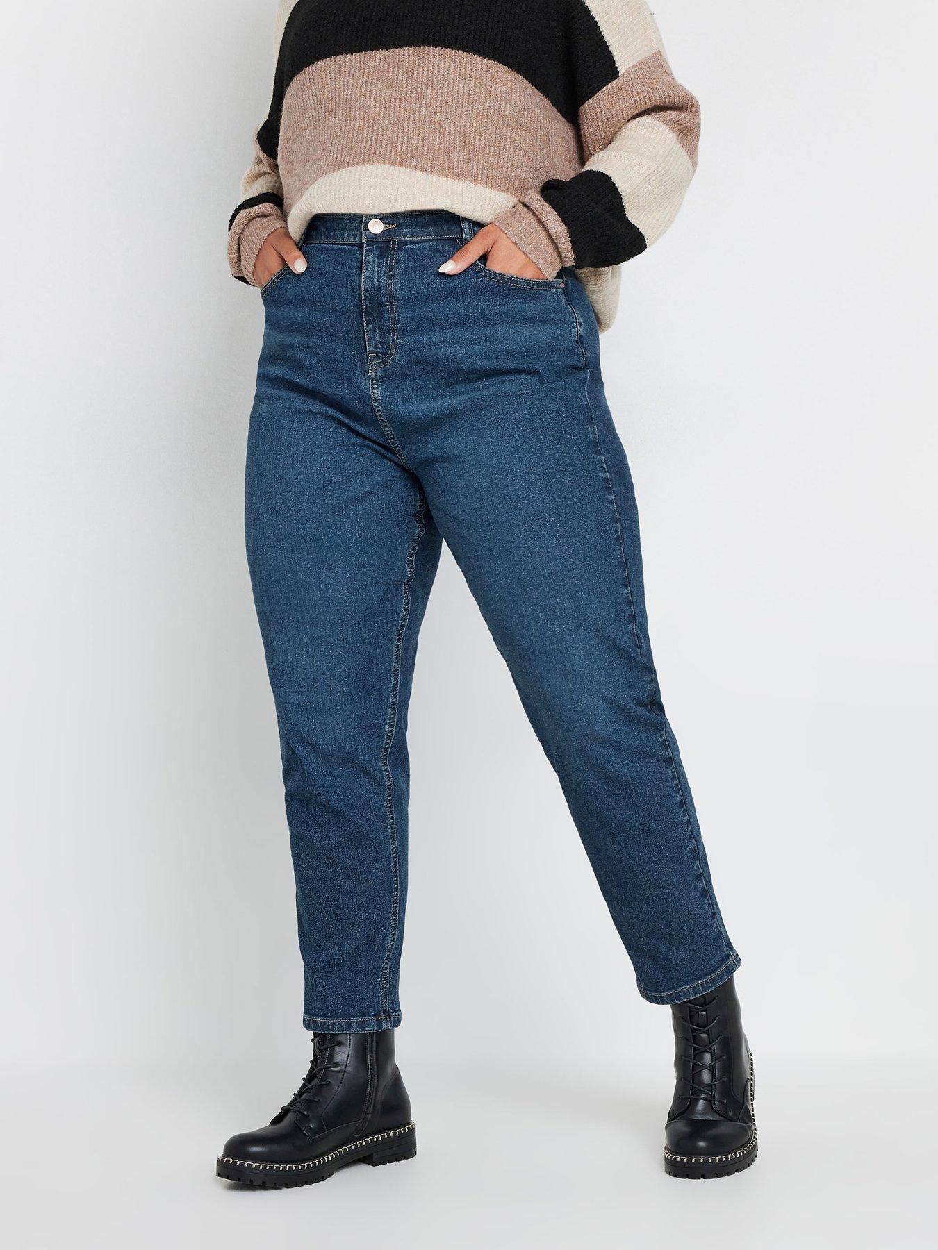 undefined Curve Mom Jean - Blue