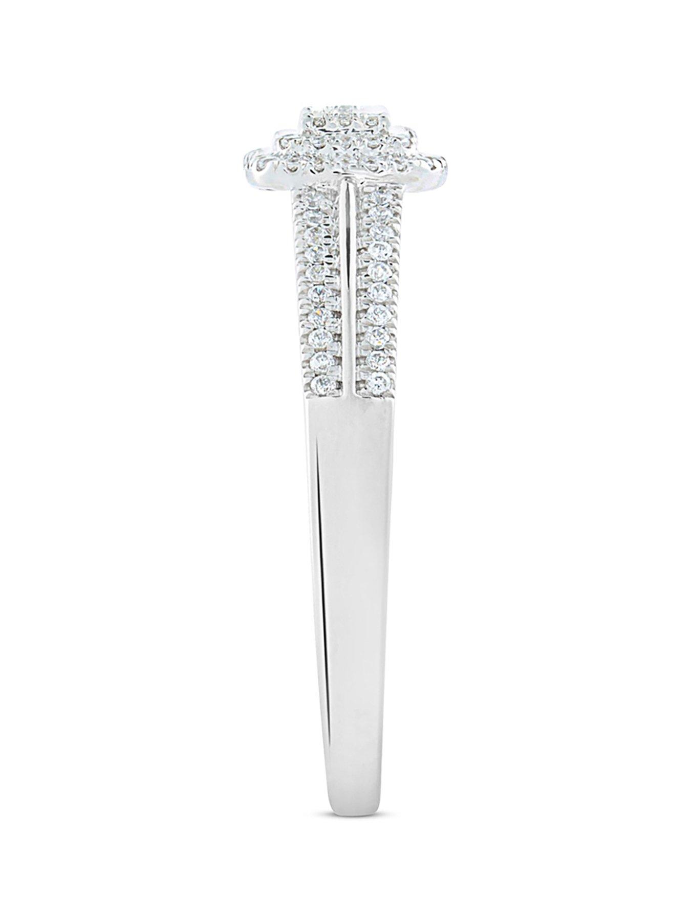 Image 4 of 5 of Love DIAMOND Cluster Diamond Ring