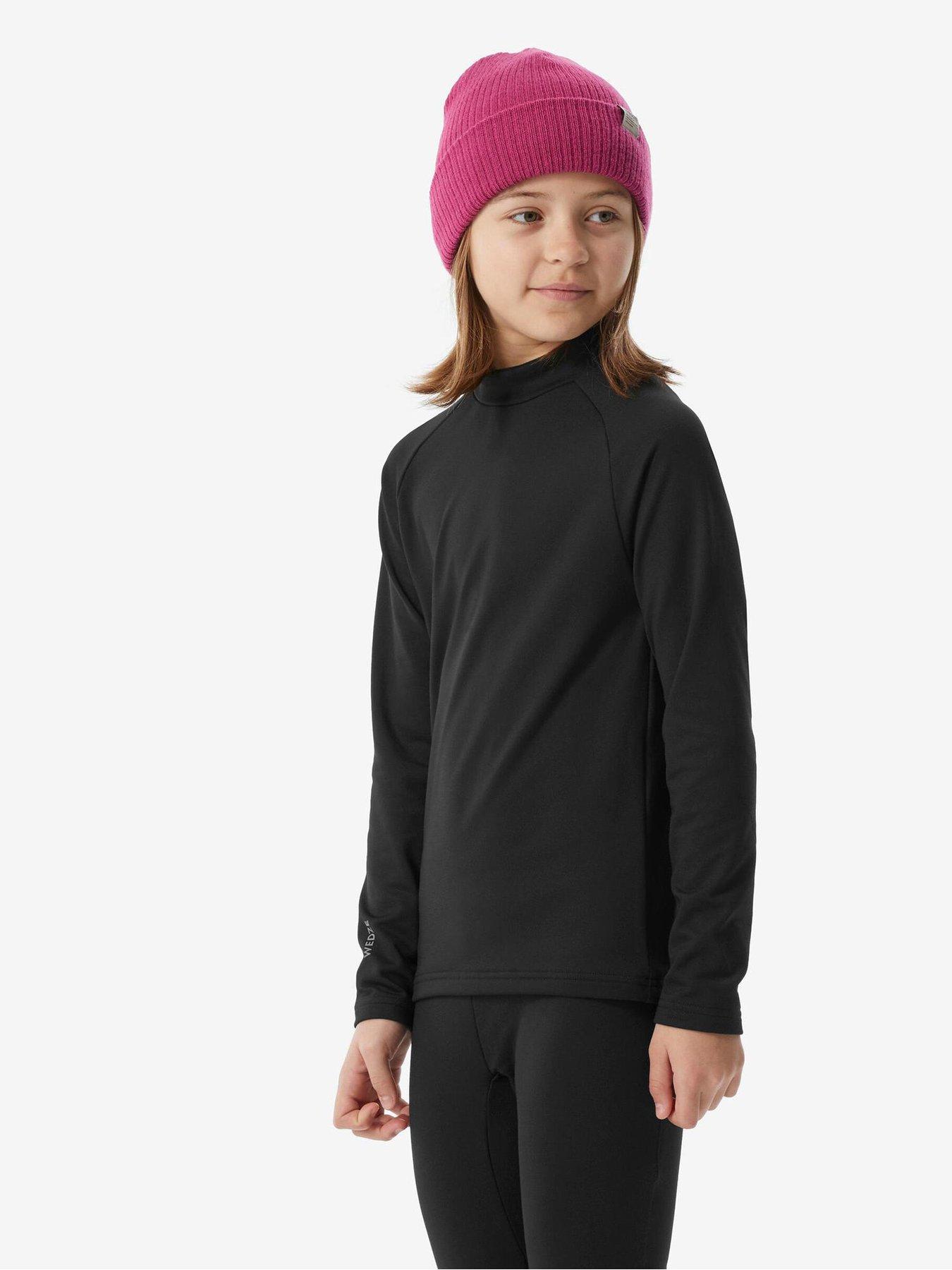 Image 4 of 5 of Decathlon Kids Baselayer Top Ski 500 Black