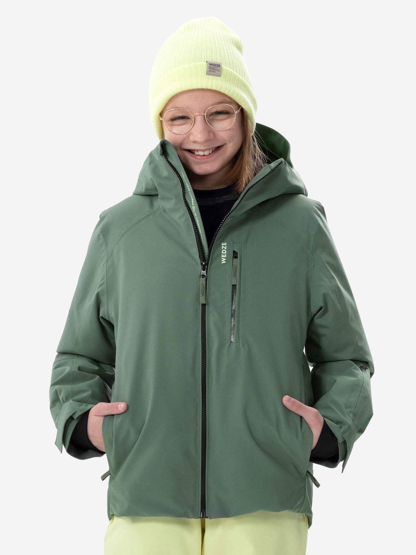 Image 1 of 5 of Decathlon Kids' Warm And Waterproof Ski Jacket 550 - Green