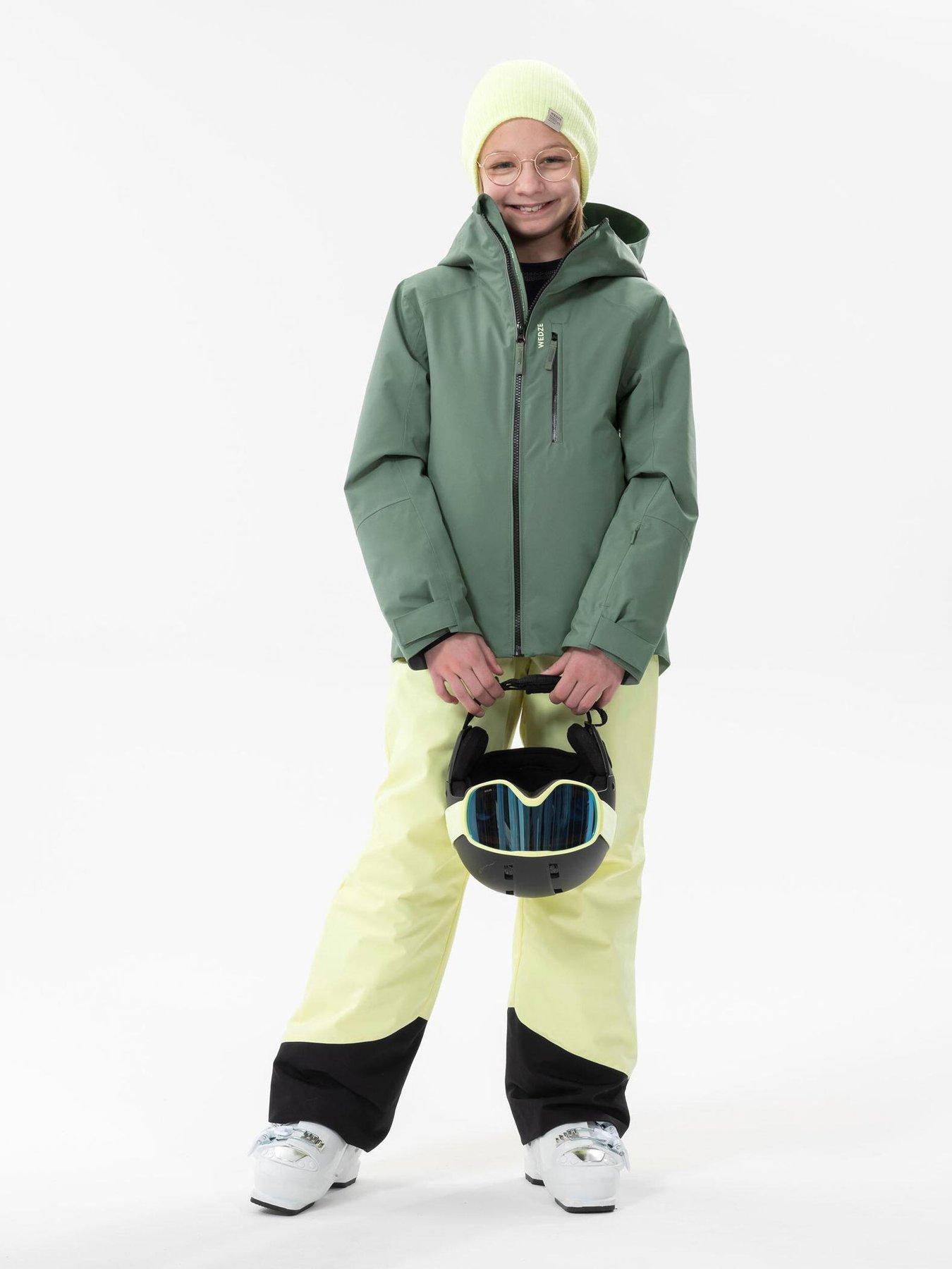 Image 3 of 5 of Decathlon Kids' Warm And Waterproof Ski Jacket 550 - Green
