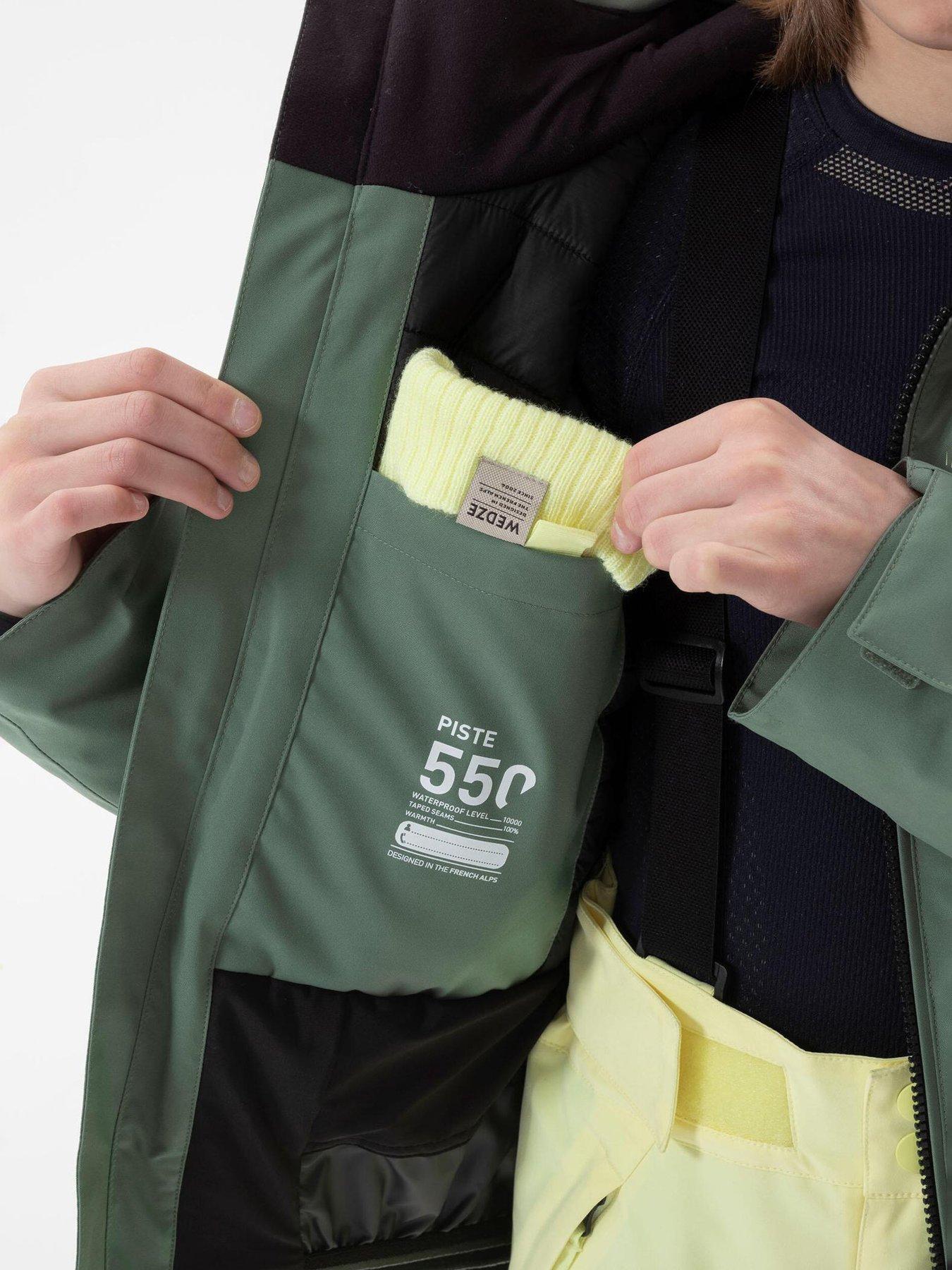 Image 4 of 5 of Decathlon Kids' Warm And Waterproof Ski Jacket 550 - Green
