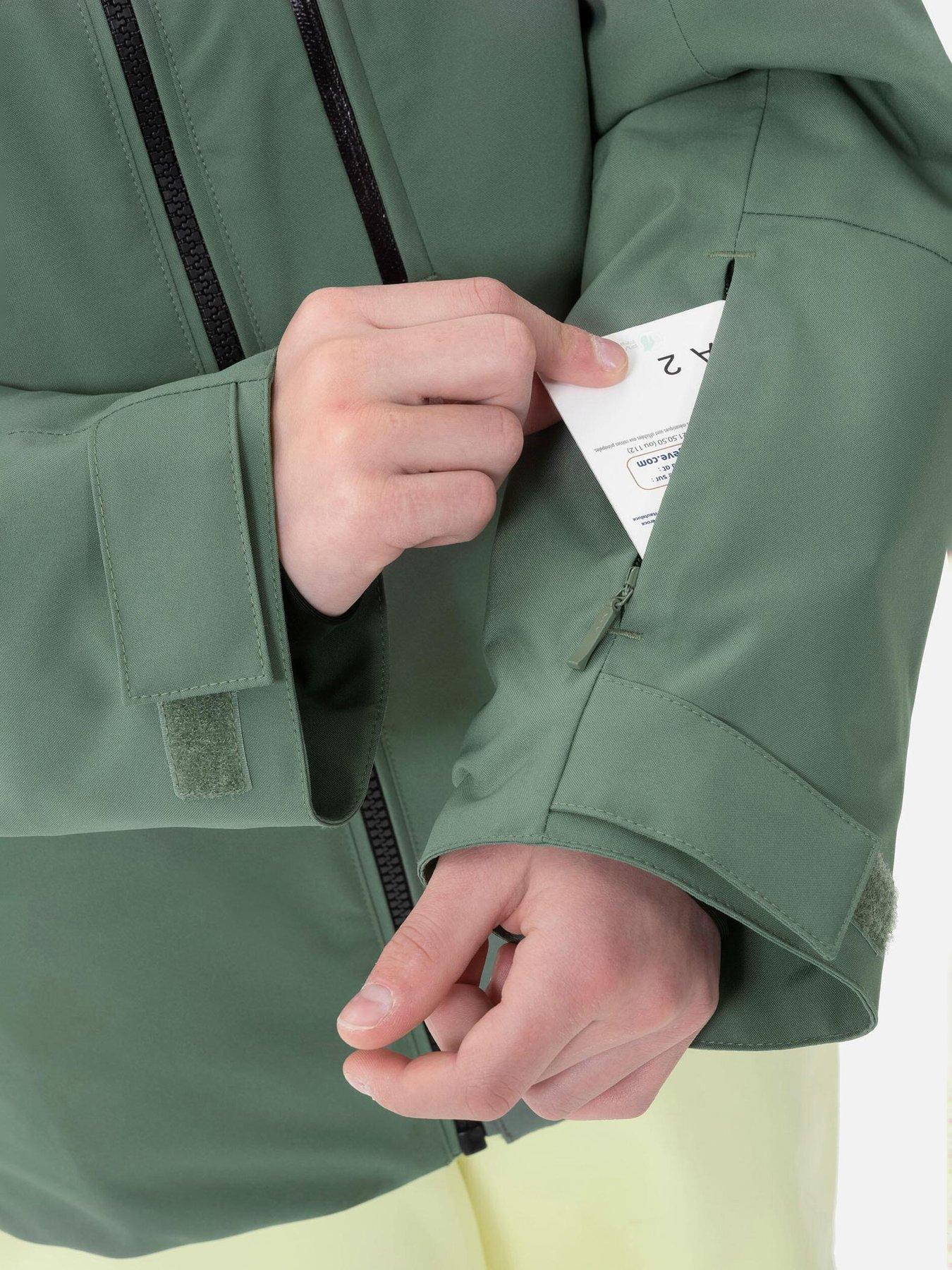 Image 5 of 5 of Decathlon Kids' Warm And Waterproof Ski Jacket 550 - Green