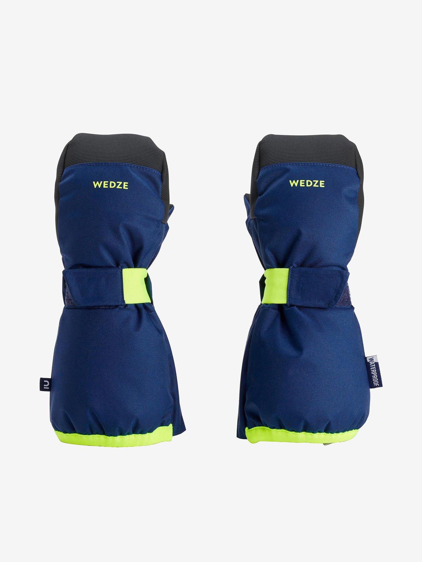 undefined Kids Warm And Waterproof Ski Mittens - Blue/Yellow