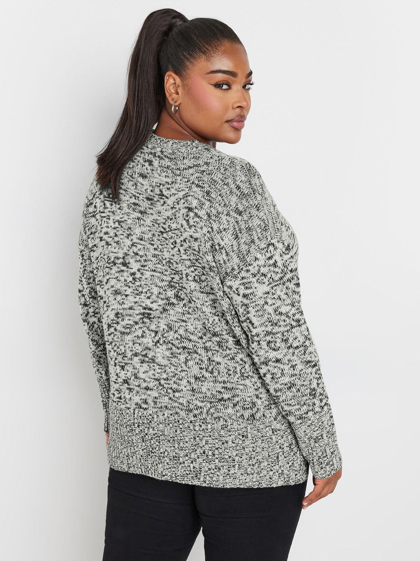 Image 2 of 4 of Yours Curve All Over Twist Jumper - Multi