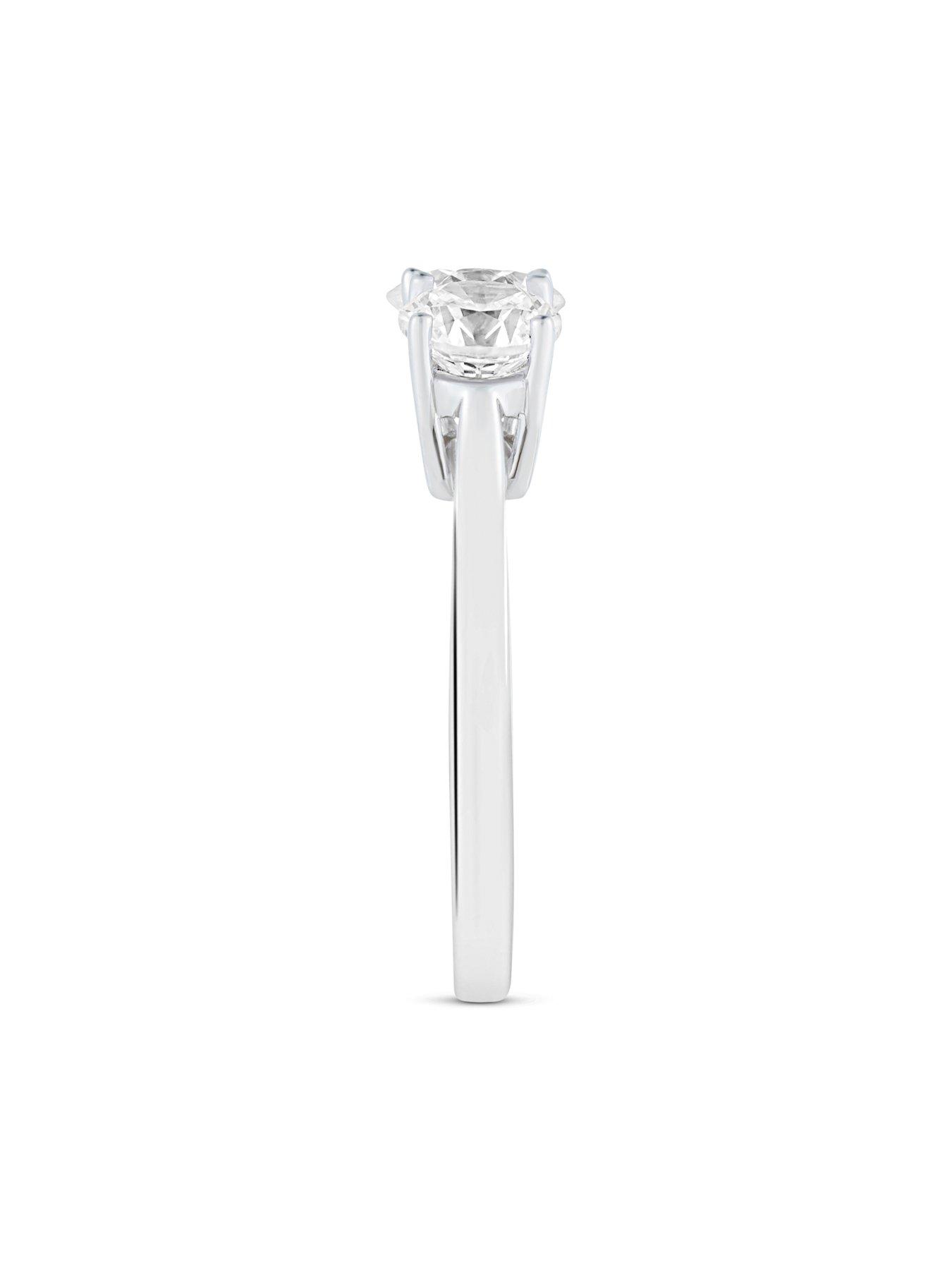Image 3 of 5 of Love DIAMOND 2Ct Diamond Trilogy Ring Lab Grown