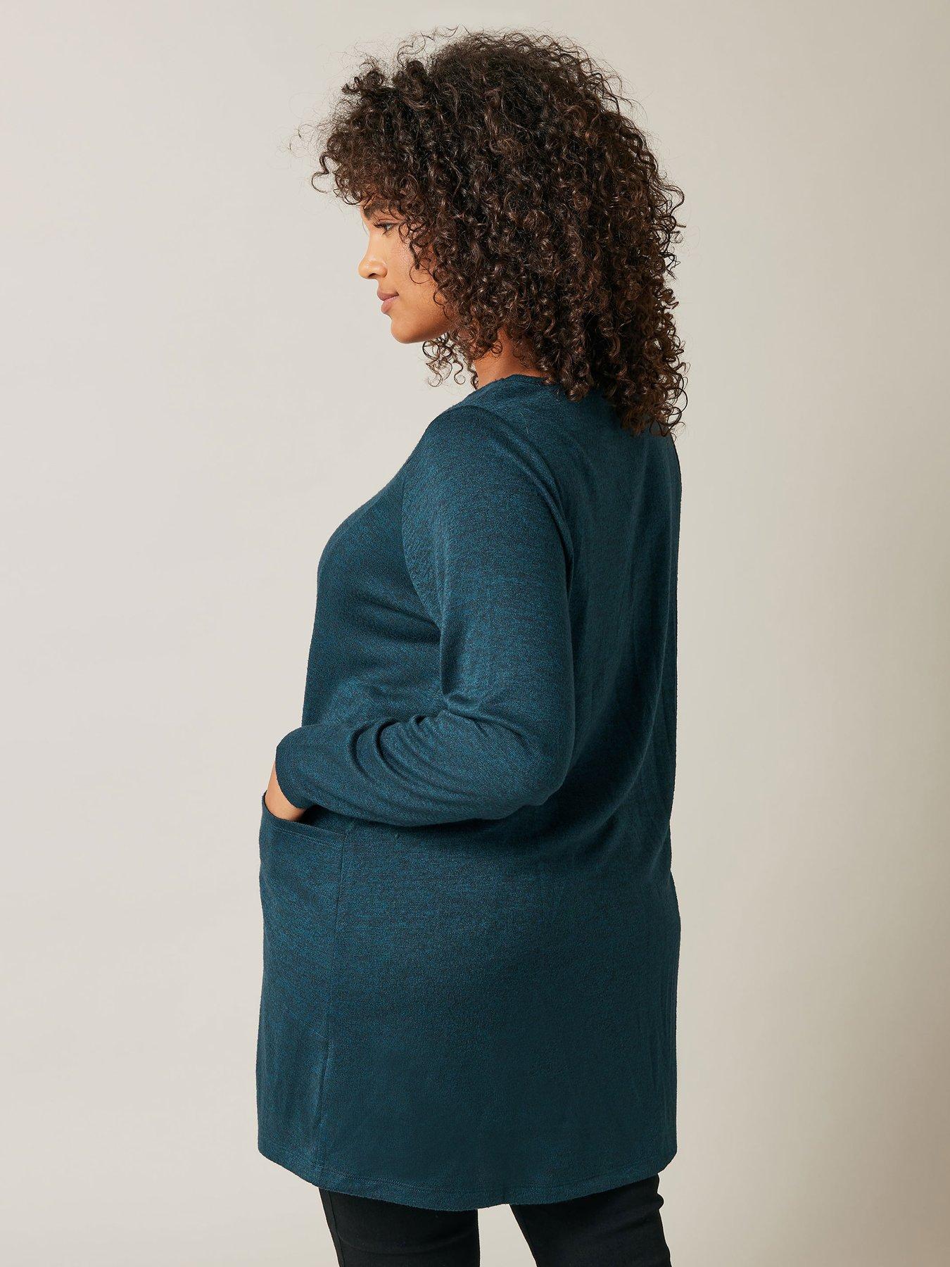 Image 2 of 4 of Evans Drop Pocket Tunic Top - Green