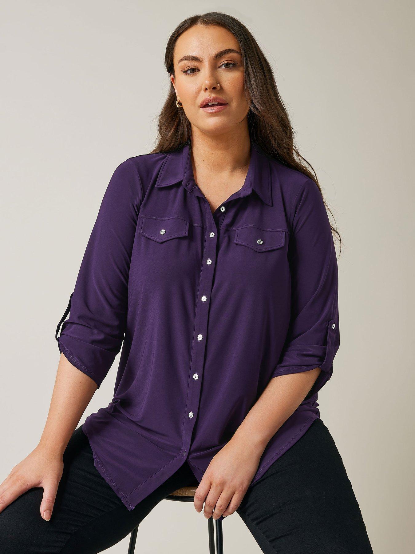 undefined Utility Shirt - Purple