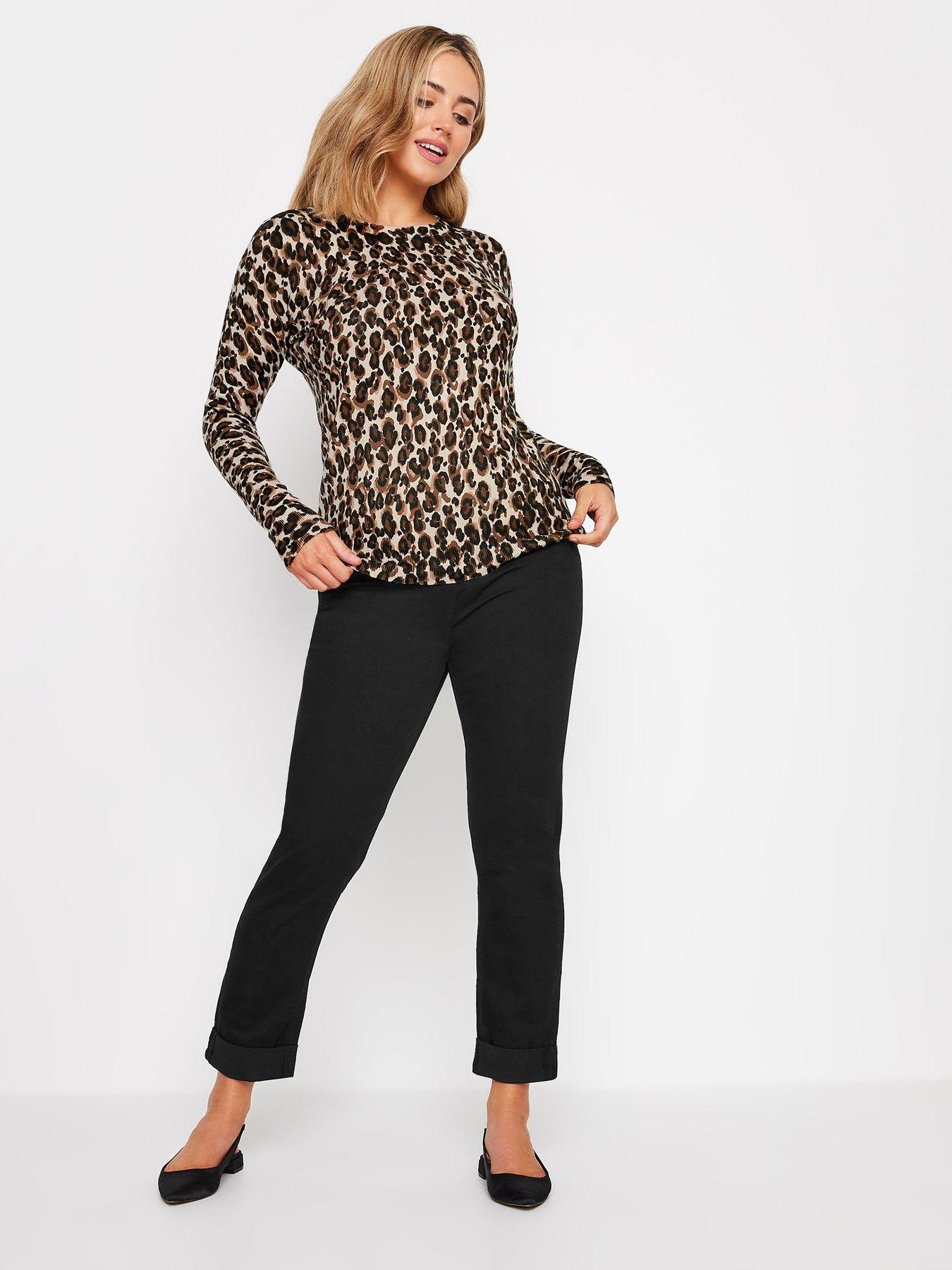 Image 3 of 4 of M&Co Animal Print Crew Neck Jumper