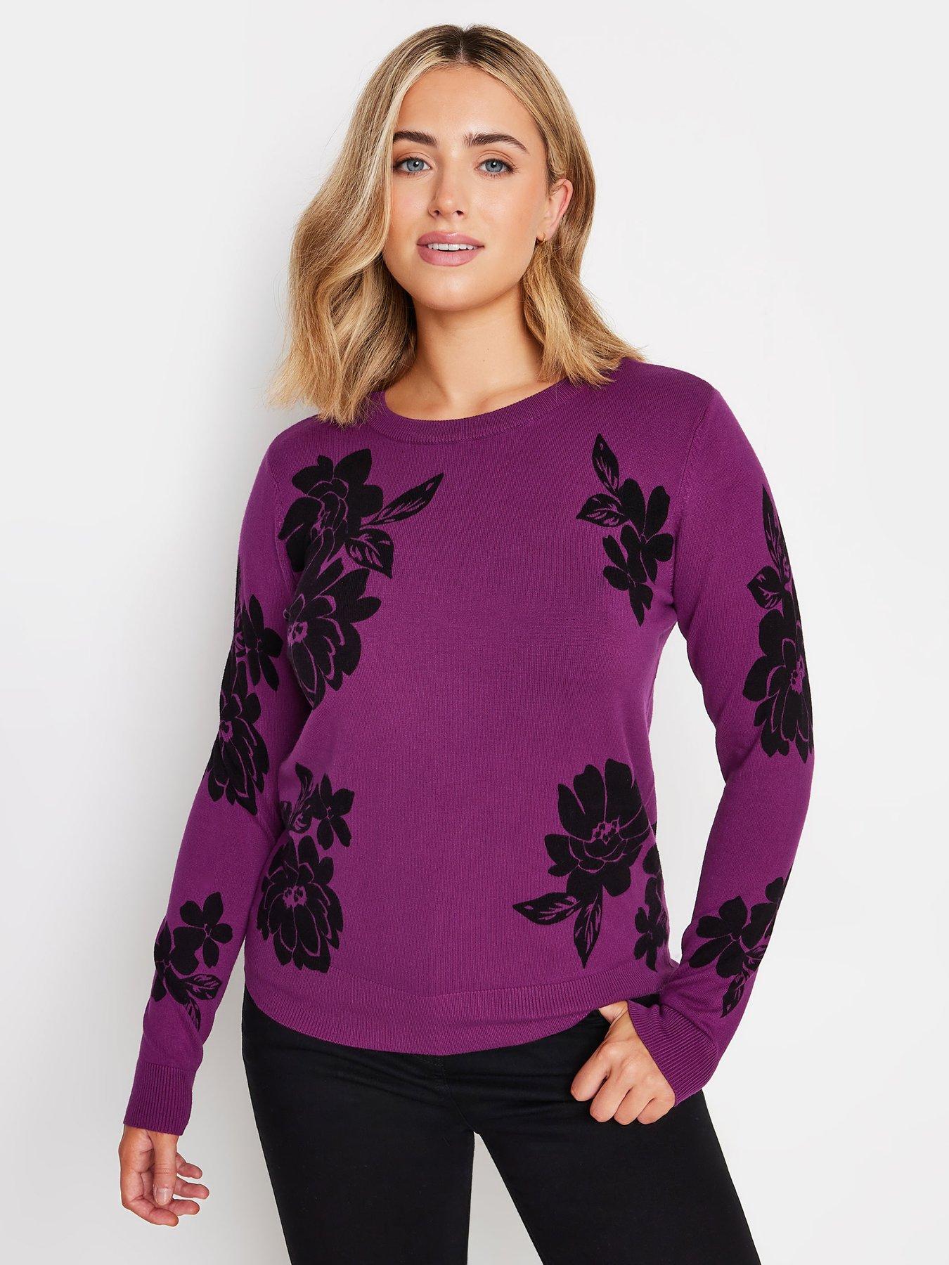 undefined Floral Print Cew Neck Jumper