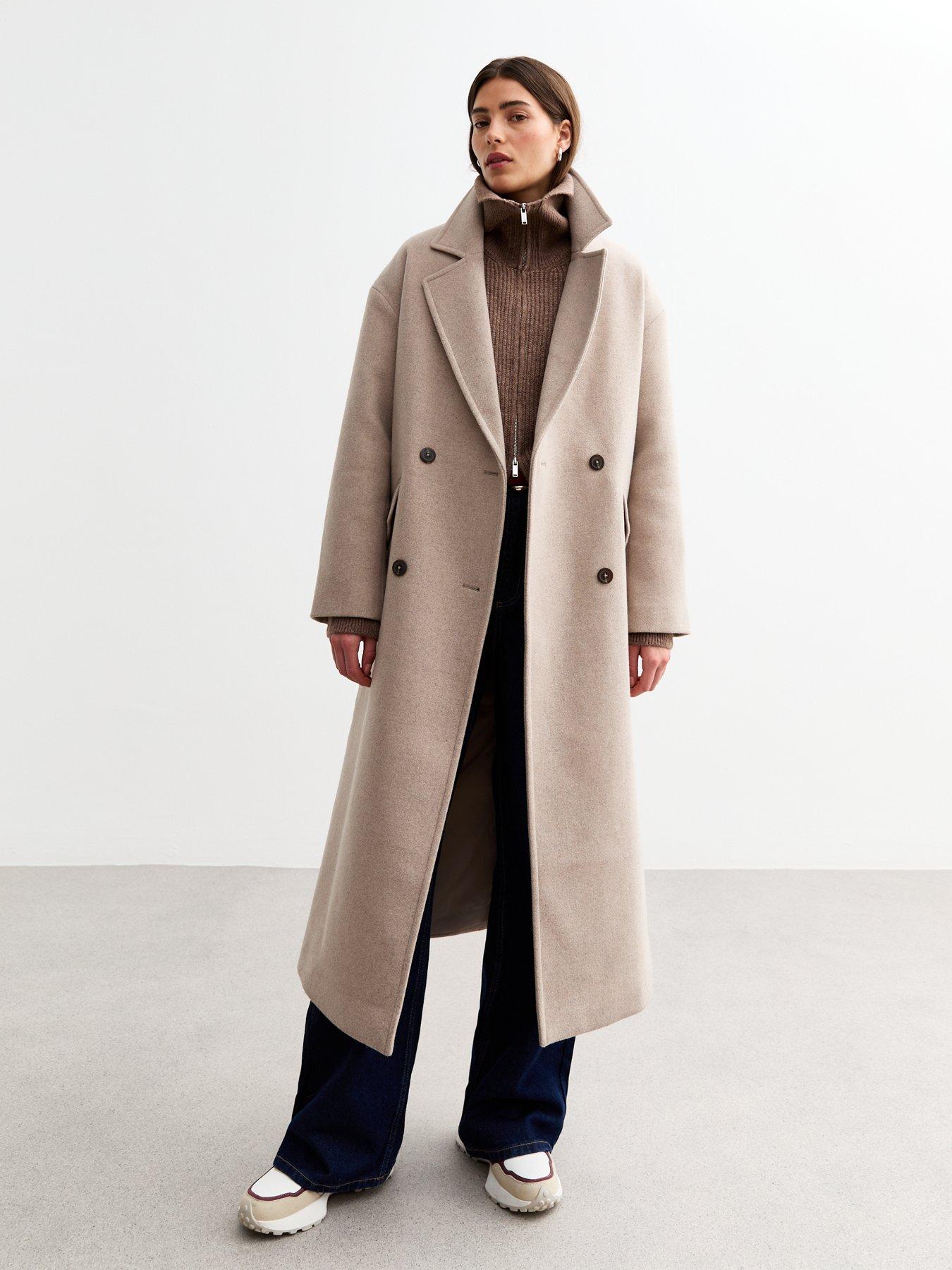 New Look Beige Relaxed Tailored Coat Very