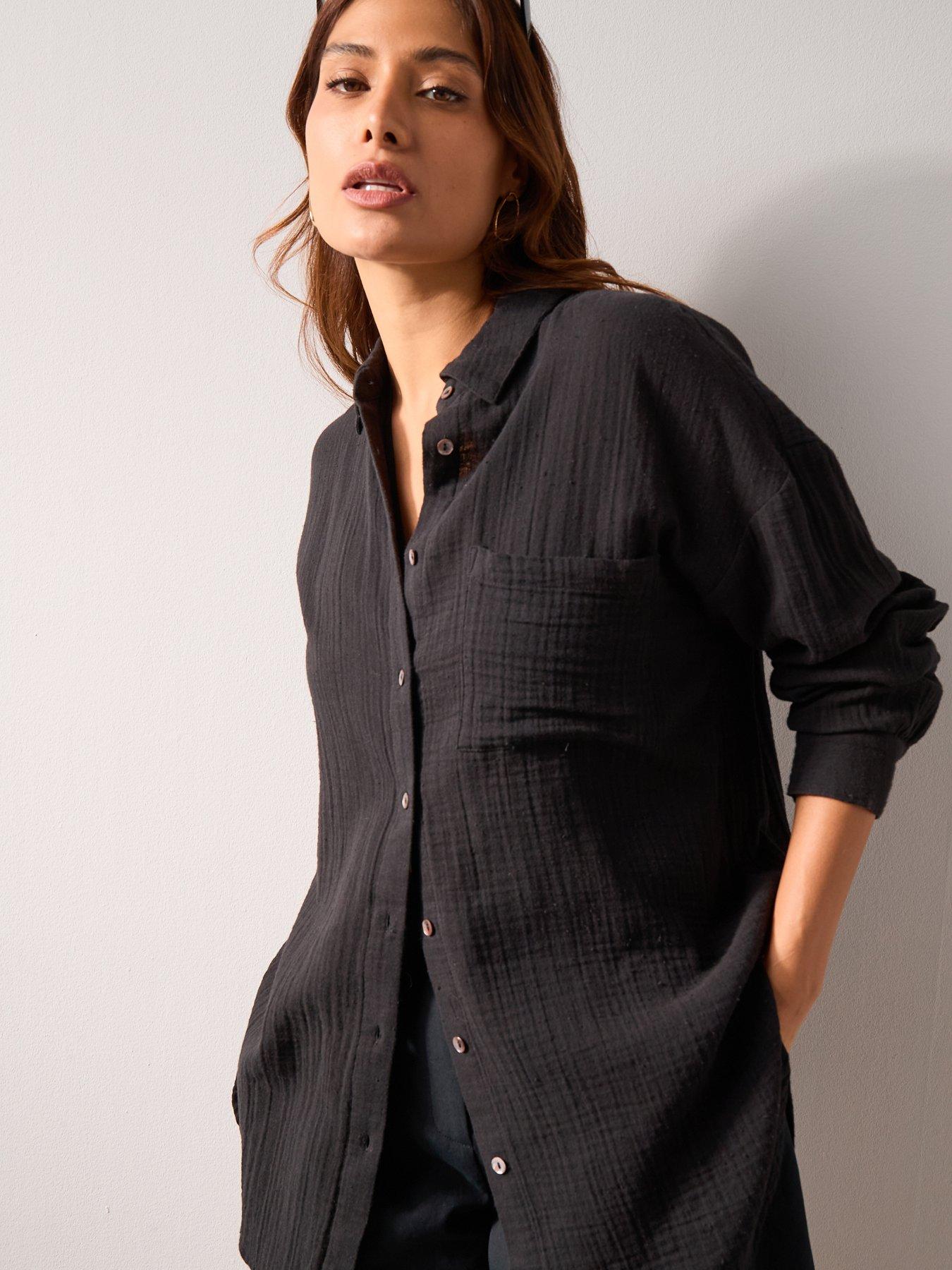 Image 5 of 7 of The Very Collection Long Sleeve Beach Shirt