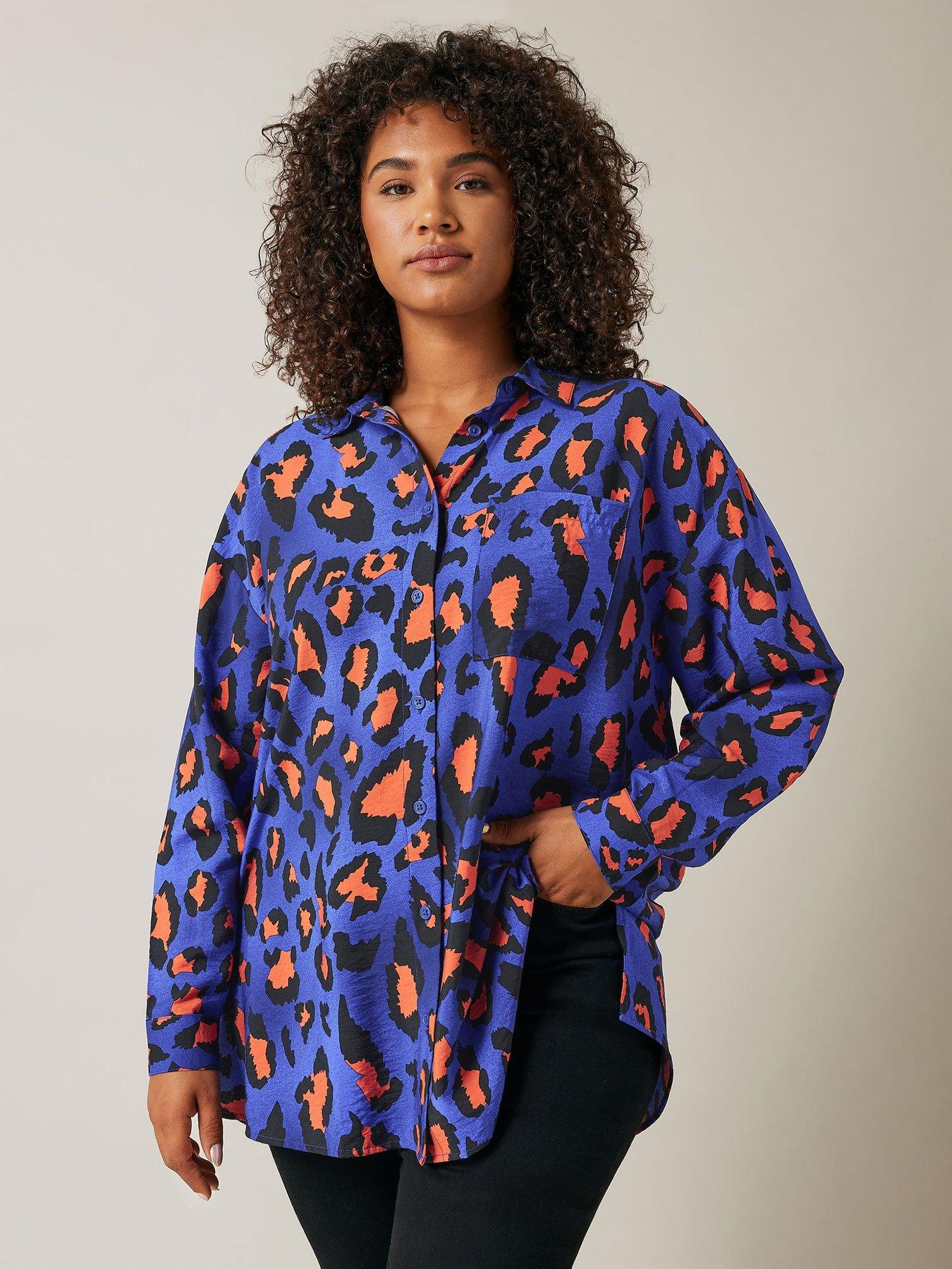 undefined Oversized Spot Print Shirt