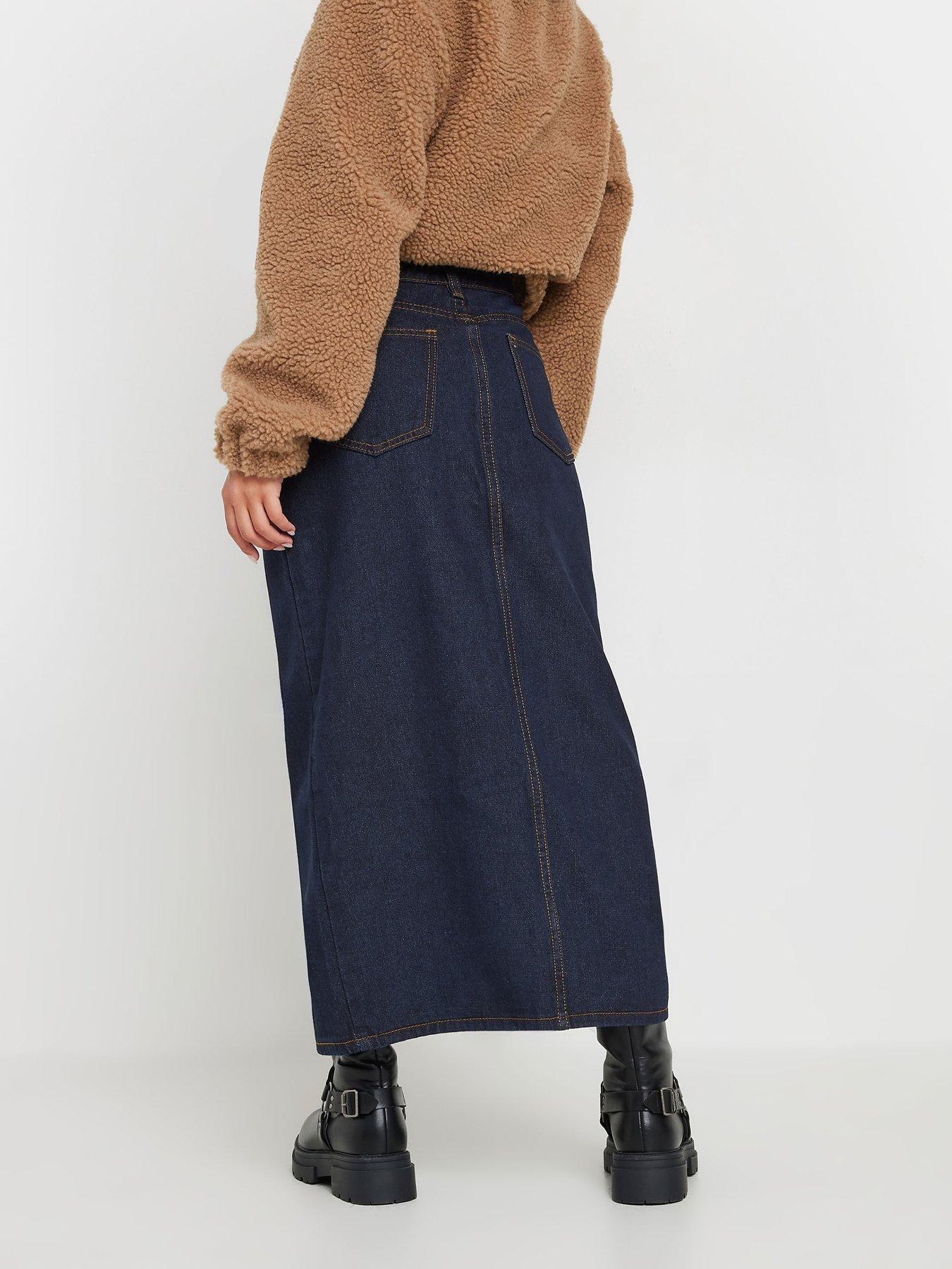 PixieGirl Petite Patch Pocket Midi Skirt - Blue | Very