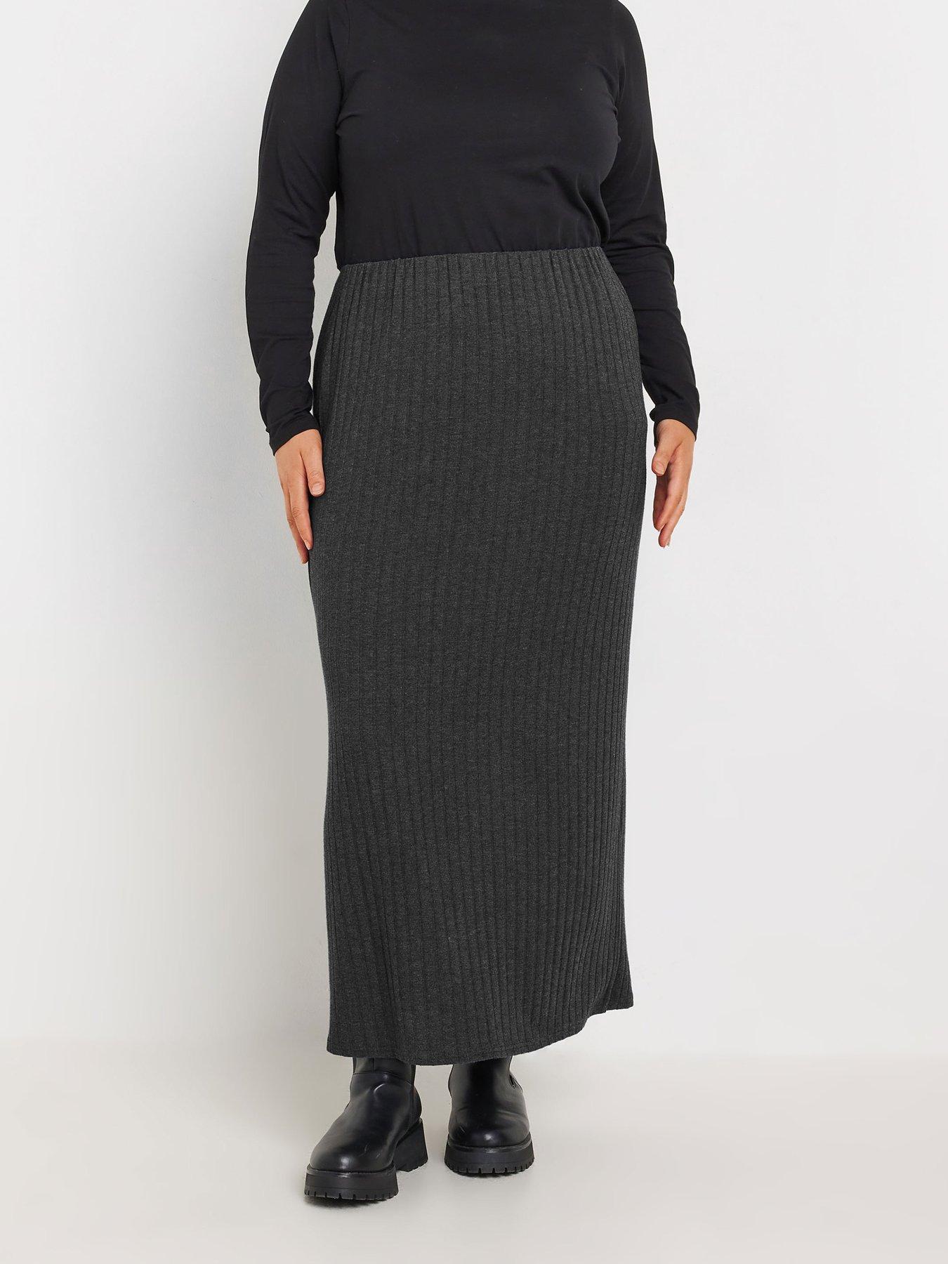 Black maxi skirt size 24 best sale