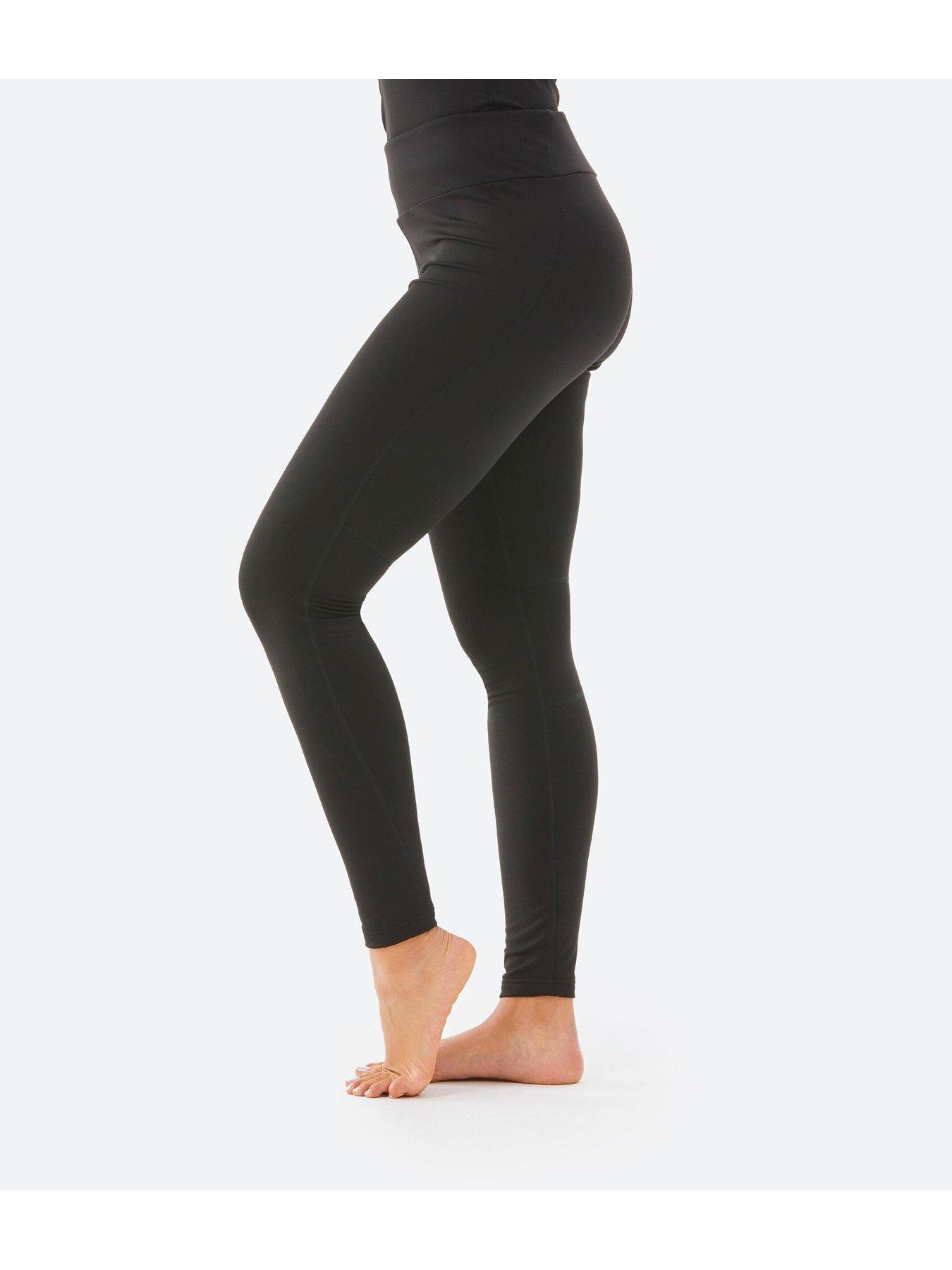Image 3 of 4 of Decathlon Women's Ski Base Layer Bottoms BL 500 Bottoms&nbsp;- Black