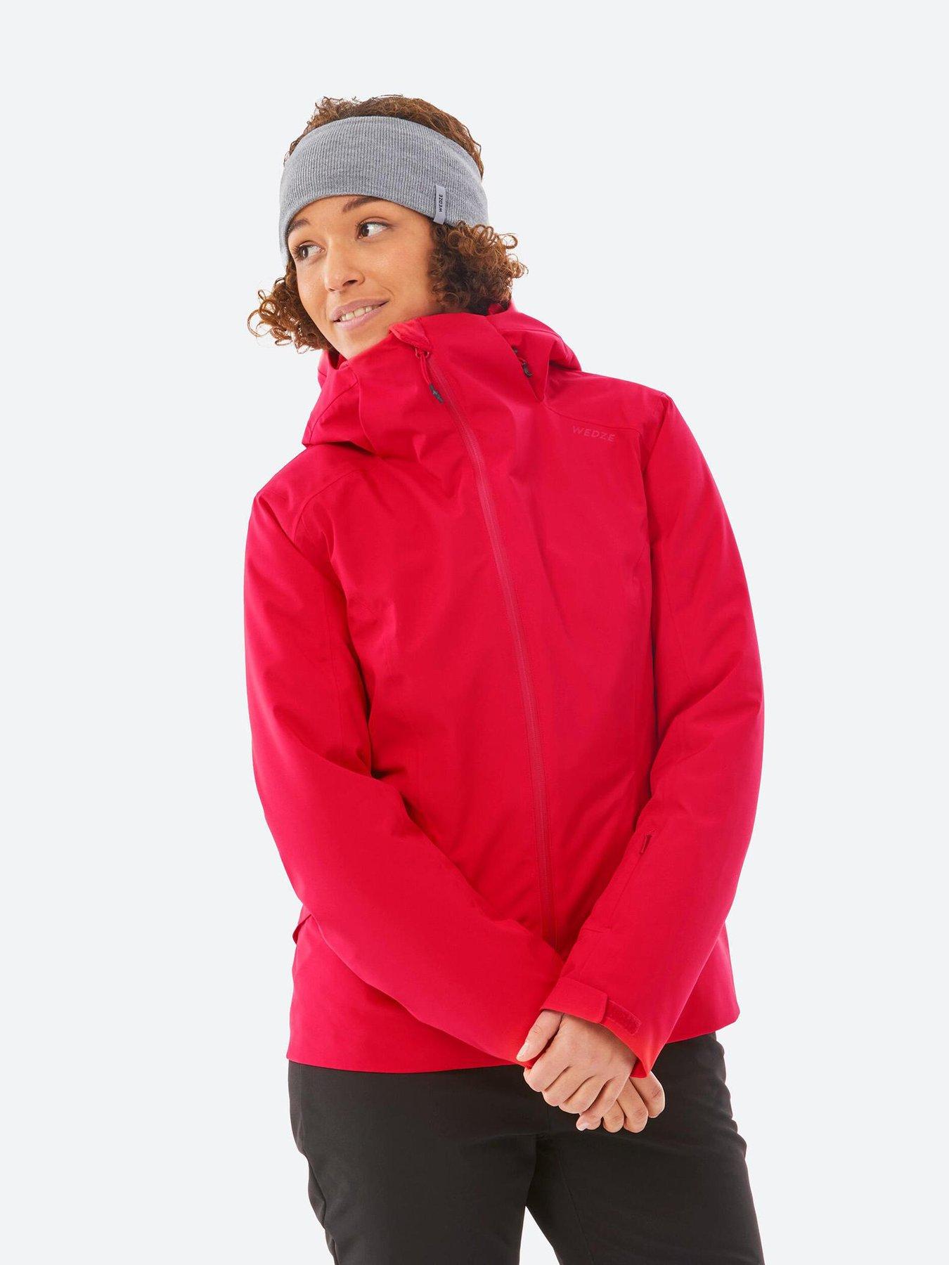 Decathlon Womens Warm Ski Jacket 500 - Red, Red, Size Xl, Women