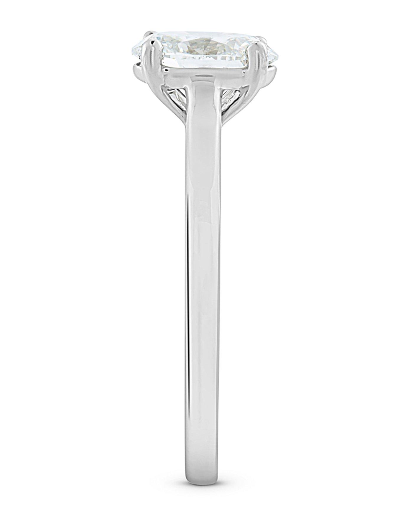Image 2 of 5 of Love DIAMOND 1Ct Oval Diamond Solitaire Ring