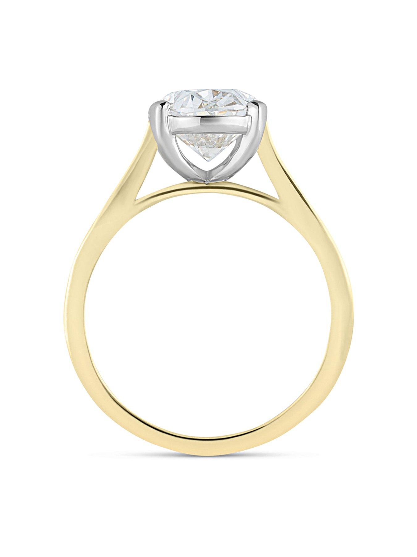 Image 5 of 5 of Love DIAMOND 3Ct Oval Diamond Solitaire Ring