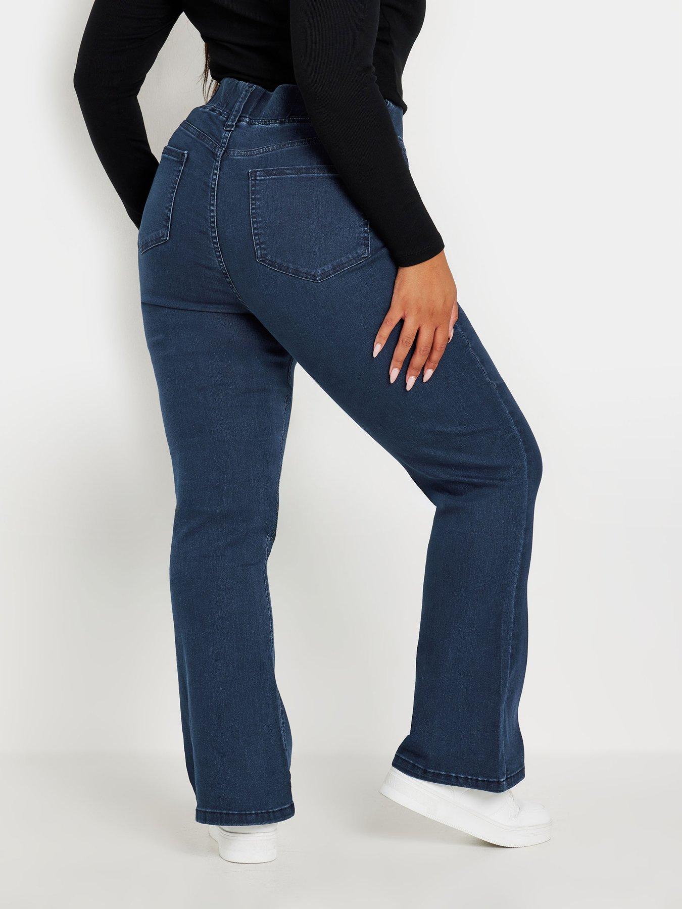 Yours Curve Flare Jeggings Blue Very