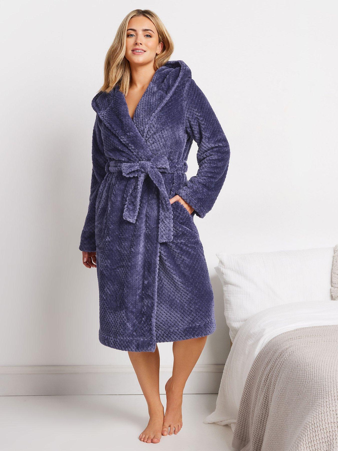 Purple dressing gown womens hotsell