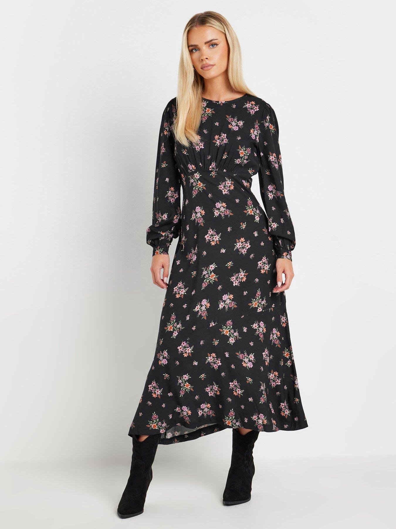 PixieGirl Petite Long Sleeve Midi Dress Very