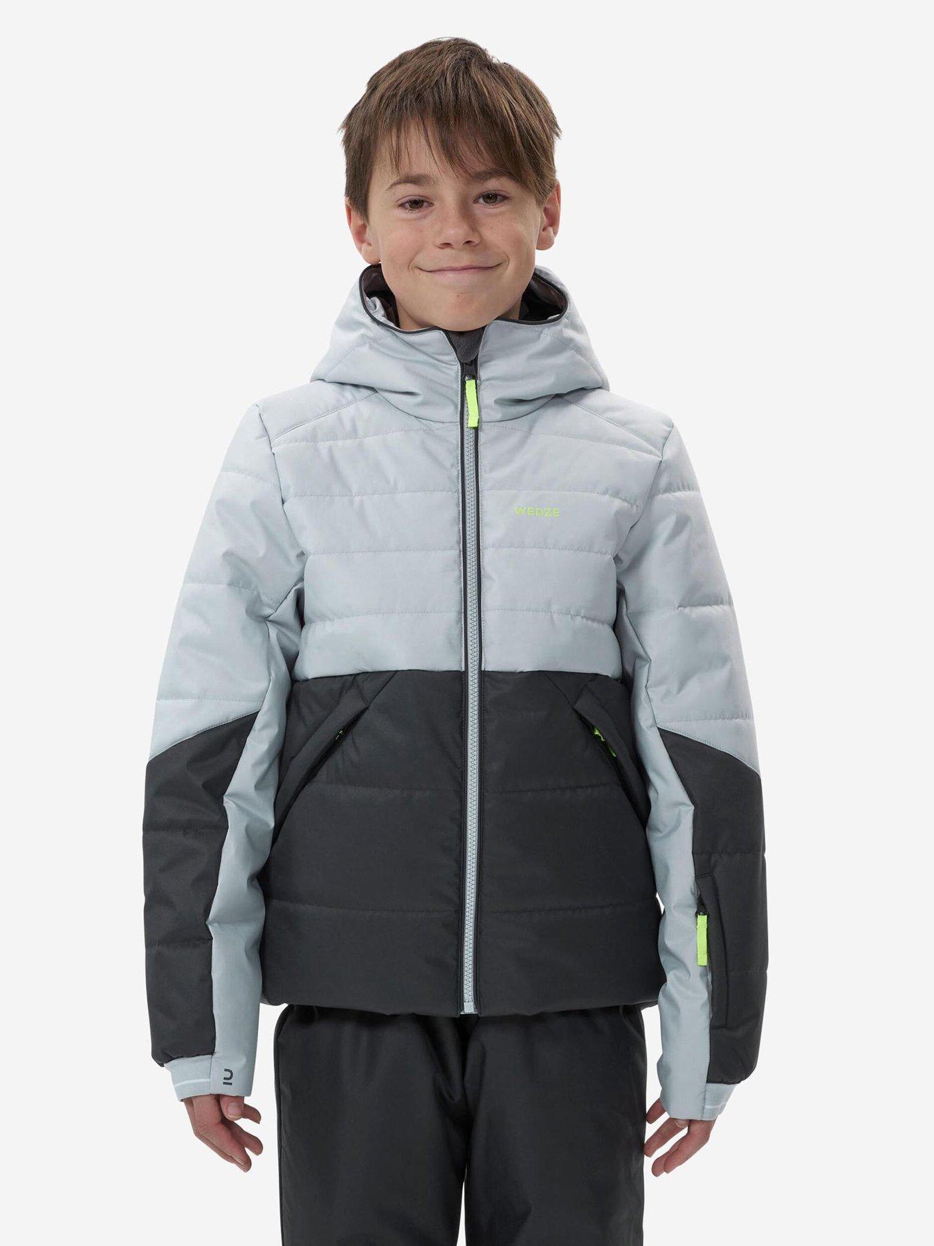 undefined Boys P 180 Warm Ski Jacket - Dark Grey