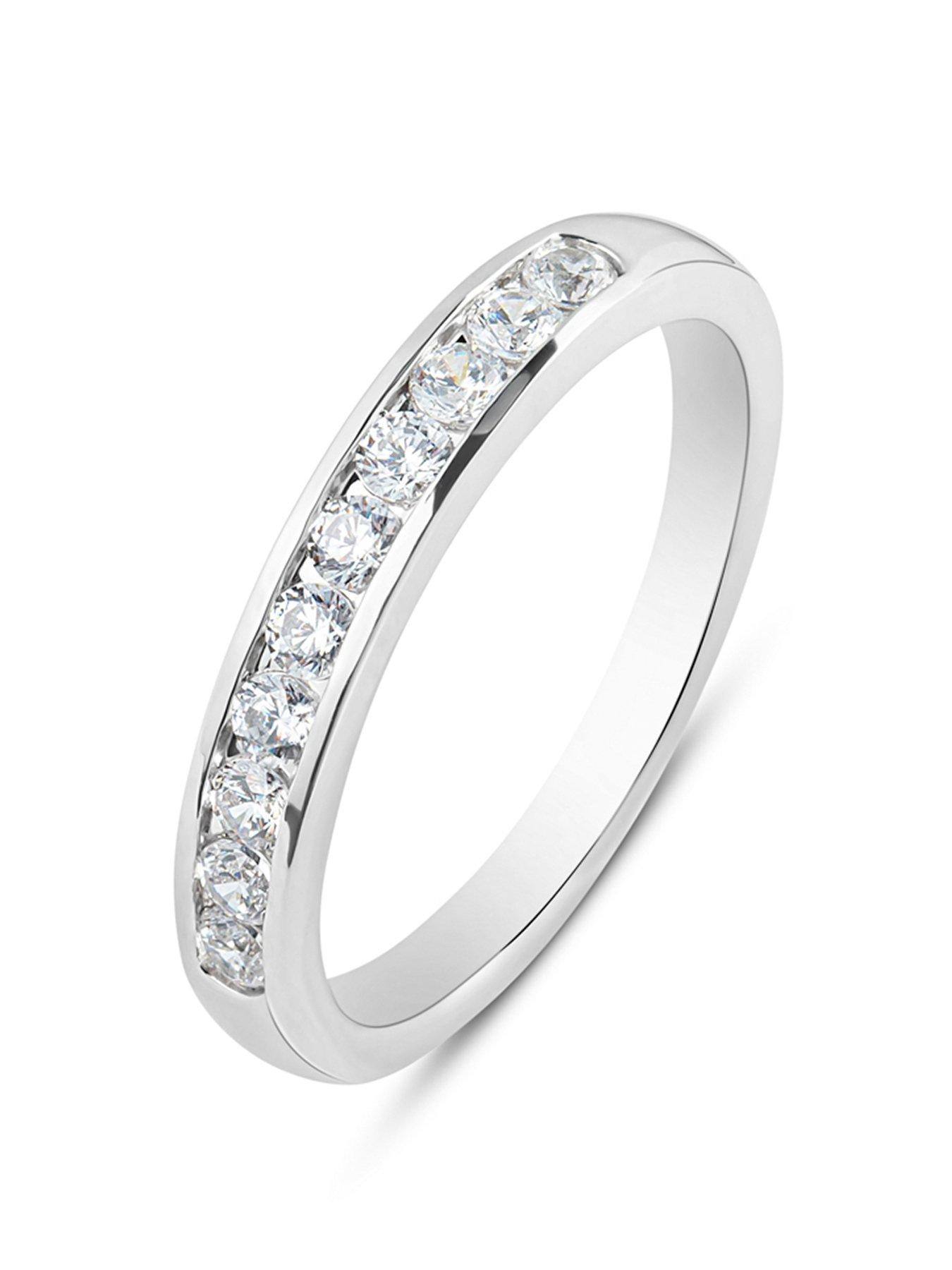 Product photograph of Love Diamond Diamond Eternity Ring G Vvs Lab Grown from very.co.uk