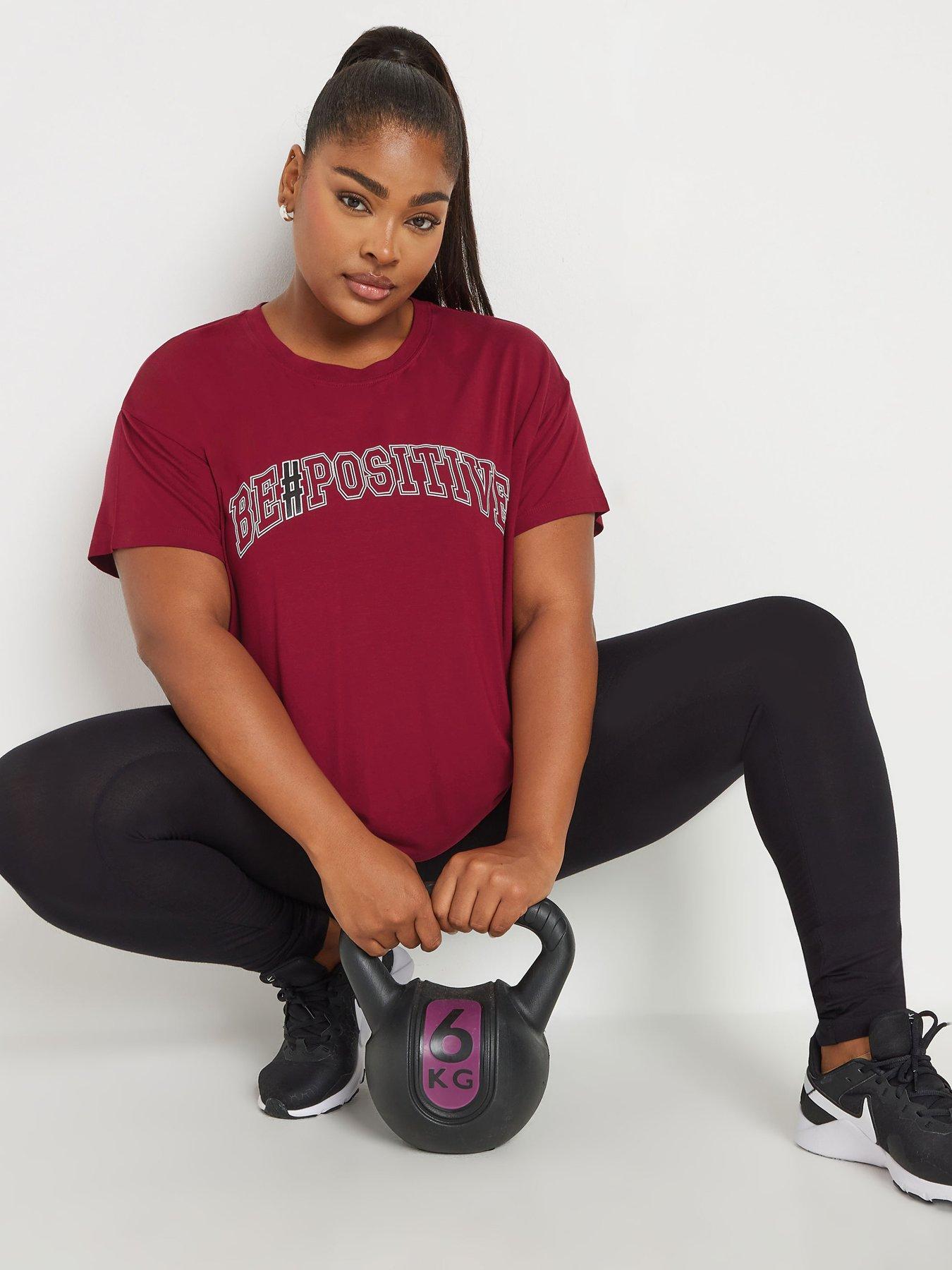 undefined Curve Be Positive Active Top - Red