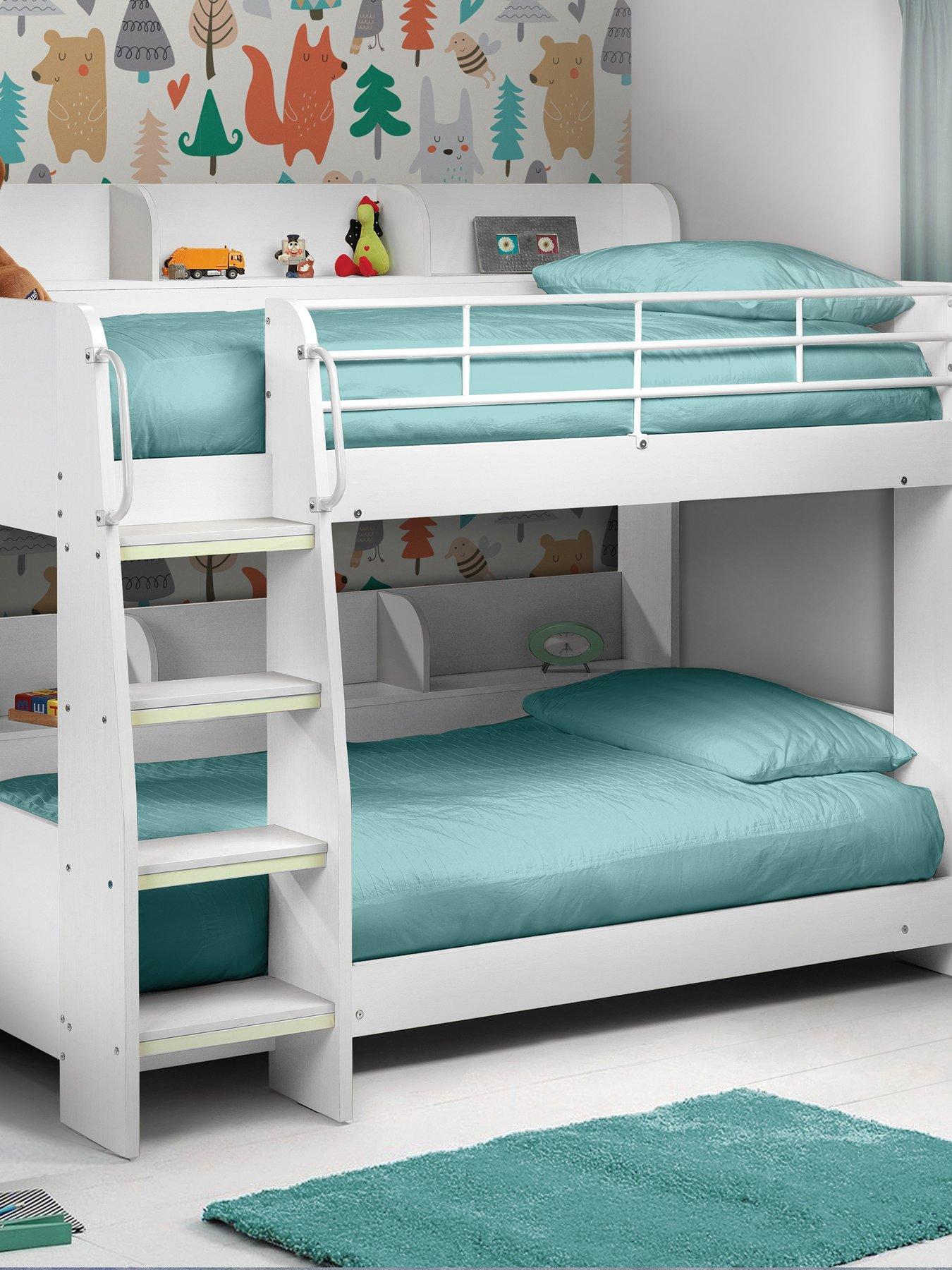 Product photograph of Julian Bowen Domino Bunk Bed - White from very.co.uk