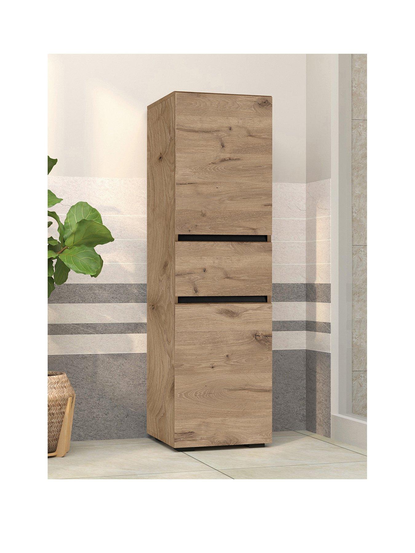 undefined Wisla Bathroom Storage Midi Cabinet - Viking Oak