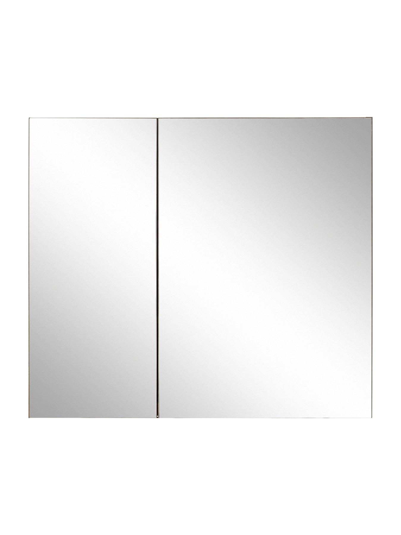 Image 4 of 5 of Dorel Home Wisla Mirrored Bathroom&nbsp;Wall Cabinet - Viking Oak