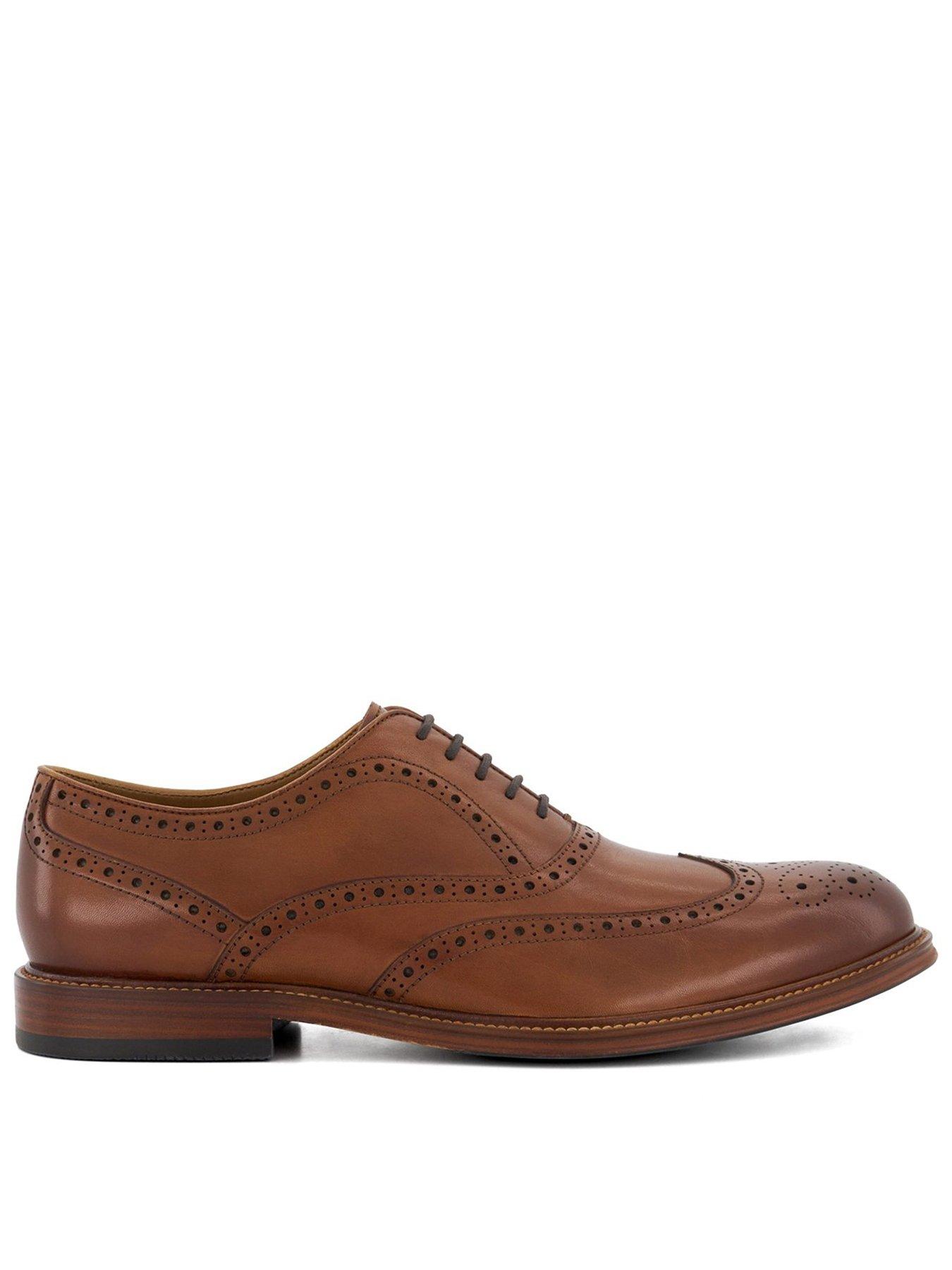 Dune mens brown shoes deals