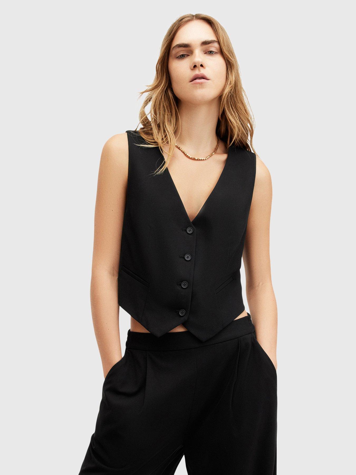 undefined Aleida Tri Waistcoat - Black