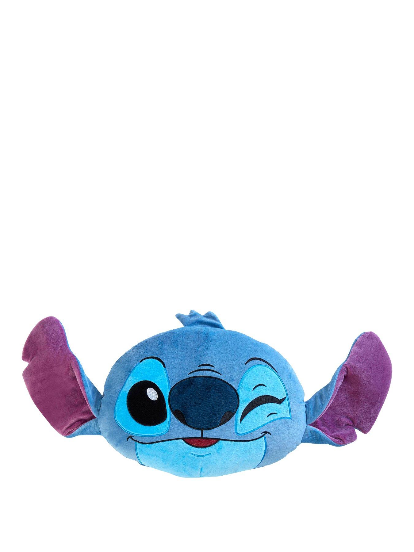 Lilo Stitch Stitch Head Shaped Cushion 48 X 32cm Blue Very