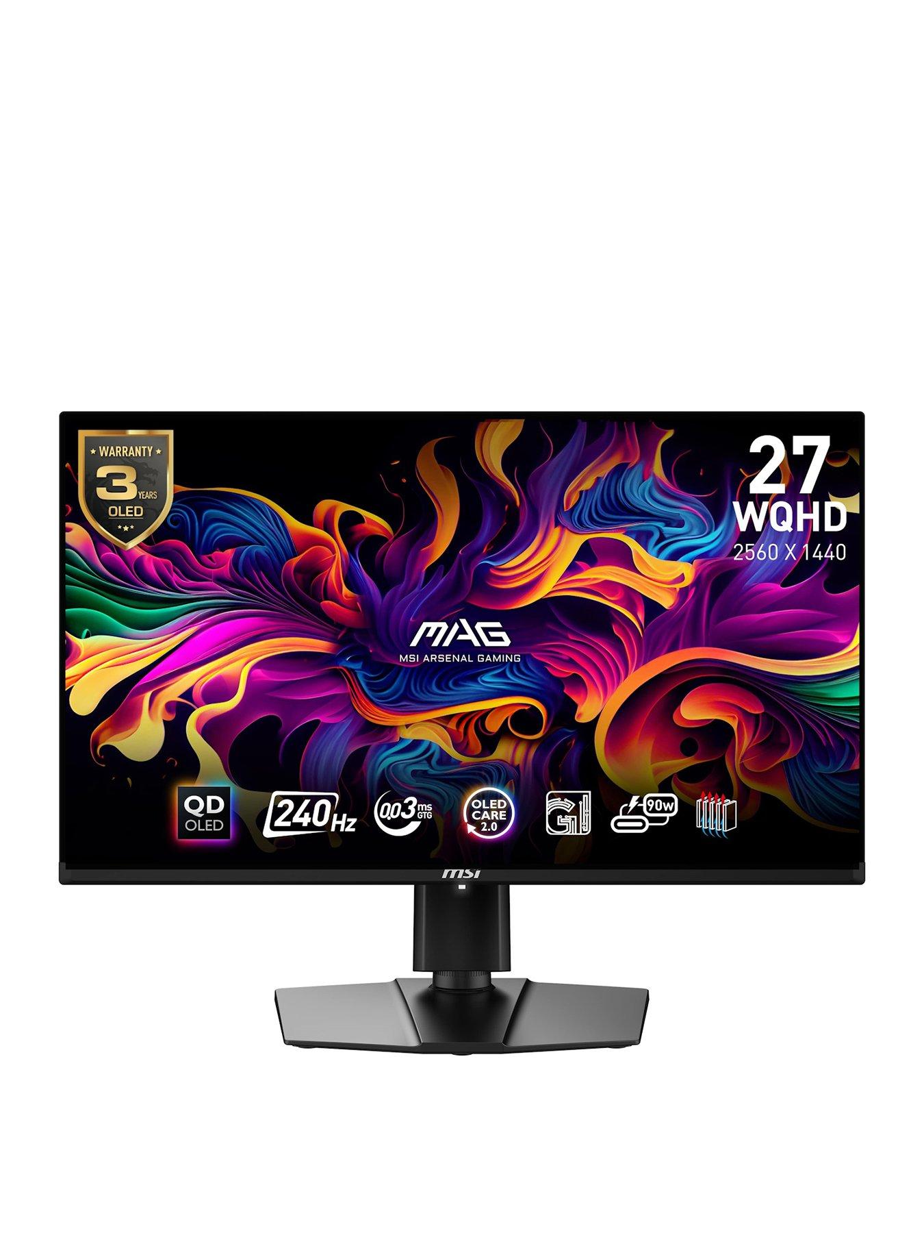 Image 1 of 6 of MSI MAG 271QPX QD-OLED E2 27-inch, WQHD,&nbsp;240Hz, Adaptive-Sync&nbsp;Gaming Monitor