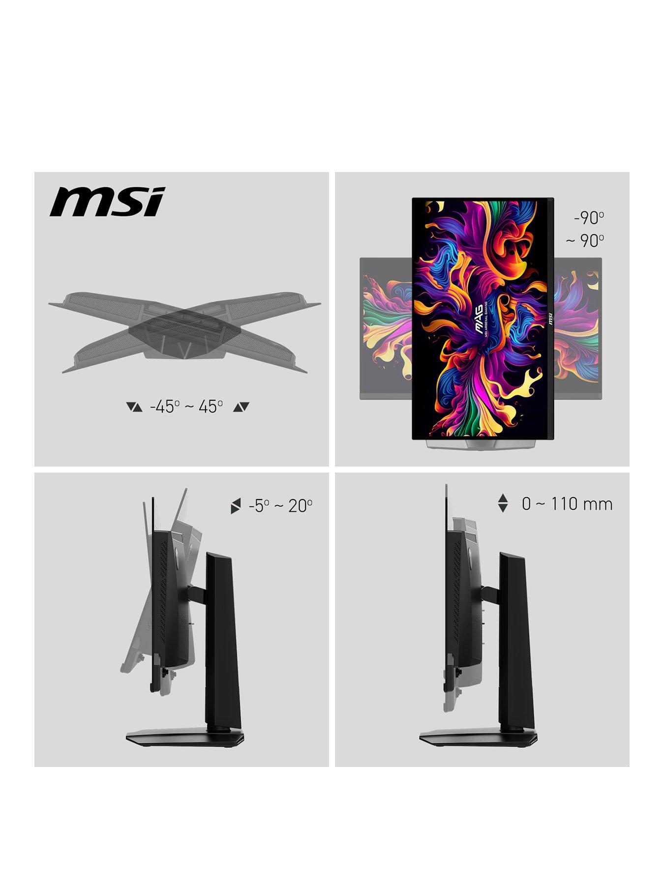 Image 3 of 6 of MSI MAG 271QPX QD-OLED E2 27-inch, WQHD,&nbsp;240Hz, Adaptive-Sync&nbsp;Gaming Monitor