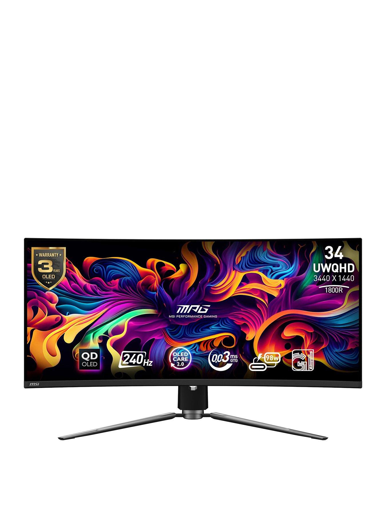 undefined MPG 341CQPX QD-OLED 34-inch, UWQHD, 240Hz, Adaptive-Sync Curved Gaming Monitor
