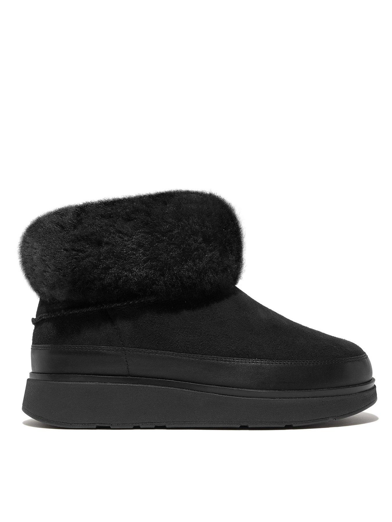 undefined Gen-Ff Mini Double - Faced Shearling Boots - Black