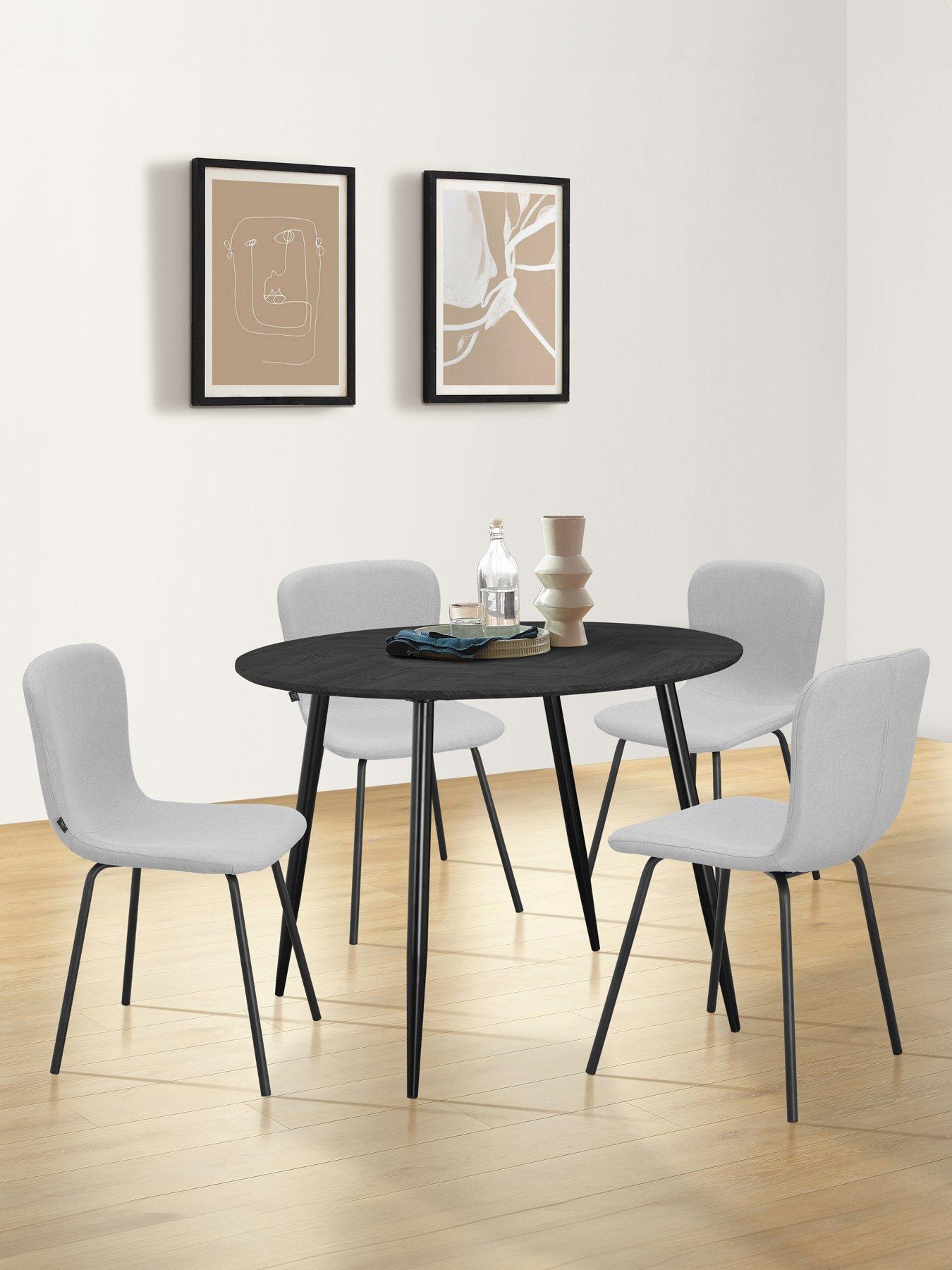 Product photograph of Cosmoliving By Cosmopolitan Monza 100cm Dining Table from very.co.uk