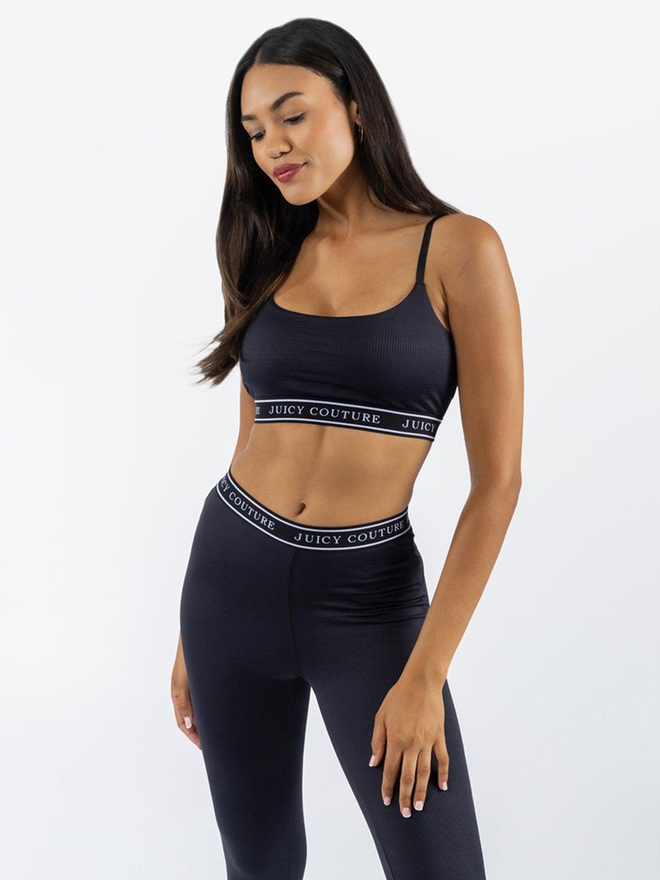 Image 1 of 5 of Juicy Couture Bowie Sport Bralette - Black