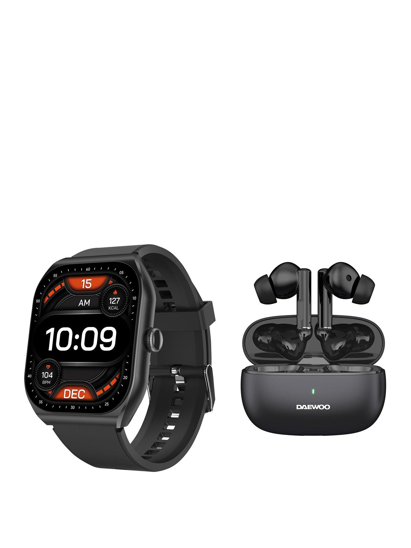 Daewoo Active+ Smartwatch and True Wireless Earbud bundle set
