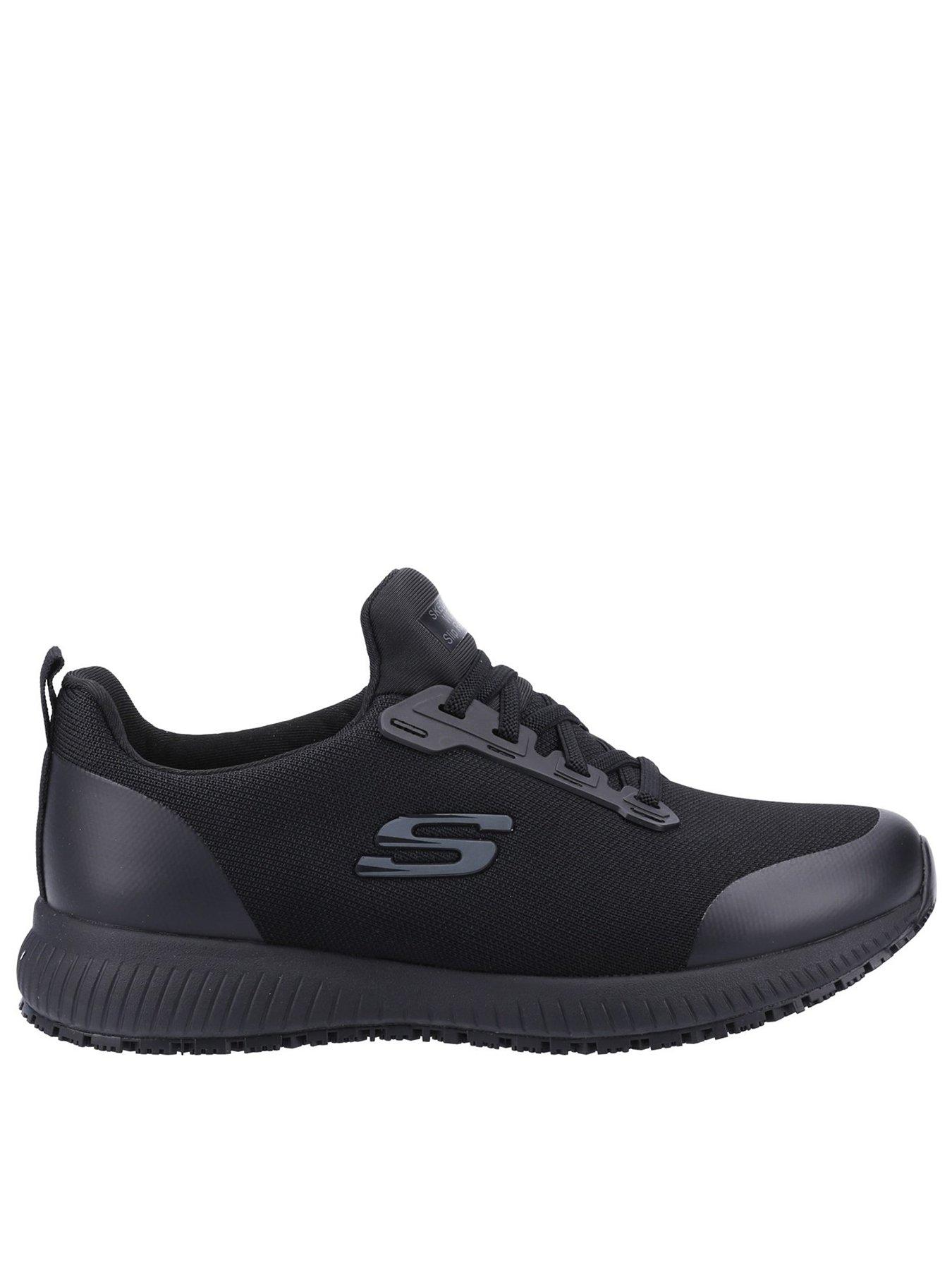 undefined Wide Fit Squad Slip Resistant Trainer - Black