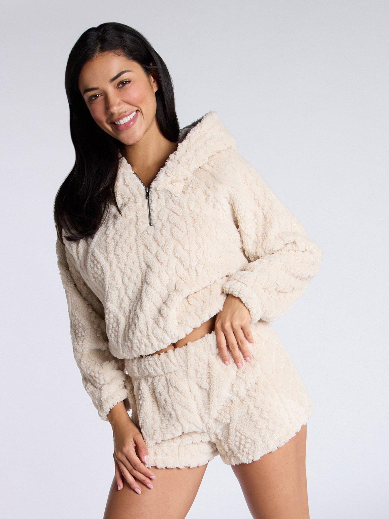 Lovely mardy bum navy pink fleece UK M GJ001 main image 0
