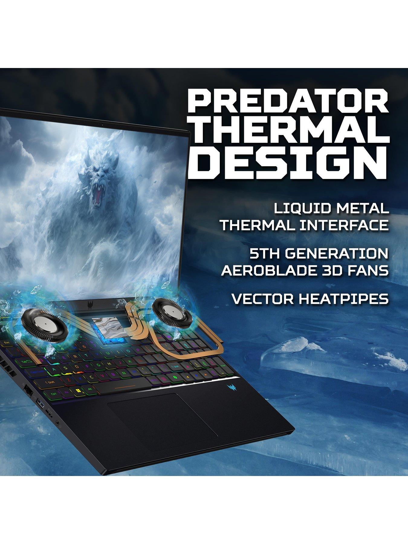Image 6 of 8 of Acer Predator Helios Gaming Laptop - GeForce RTX 4080 - Intel Core i9-14900HX - 16GB RAM - 1TB SSD - 16in - Black