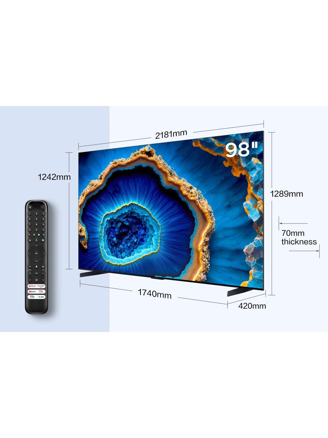 Image 5 of 7 of TCL 98C805K, 98-inch, QD-Mini LED, 4K, Smart Google TV