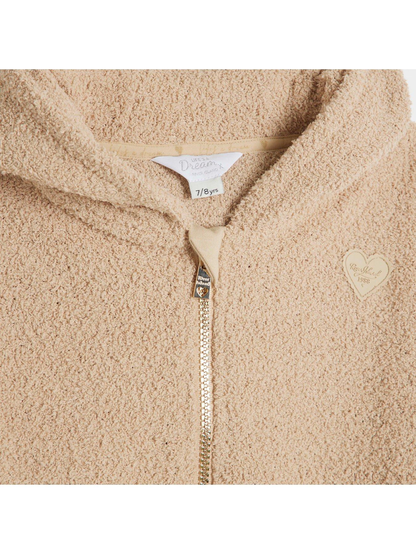 River island teddy hoodie online