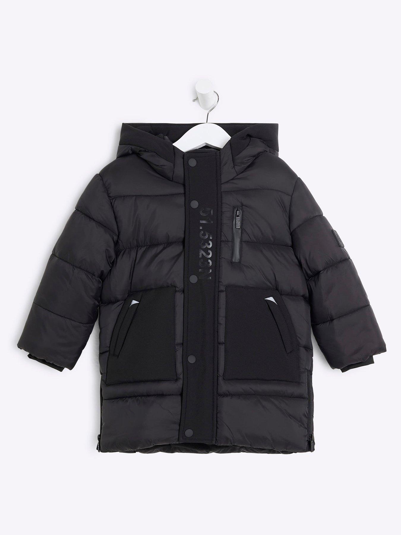 undefined Boys Puffer Jacket - Black