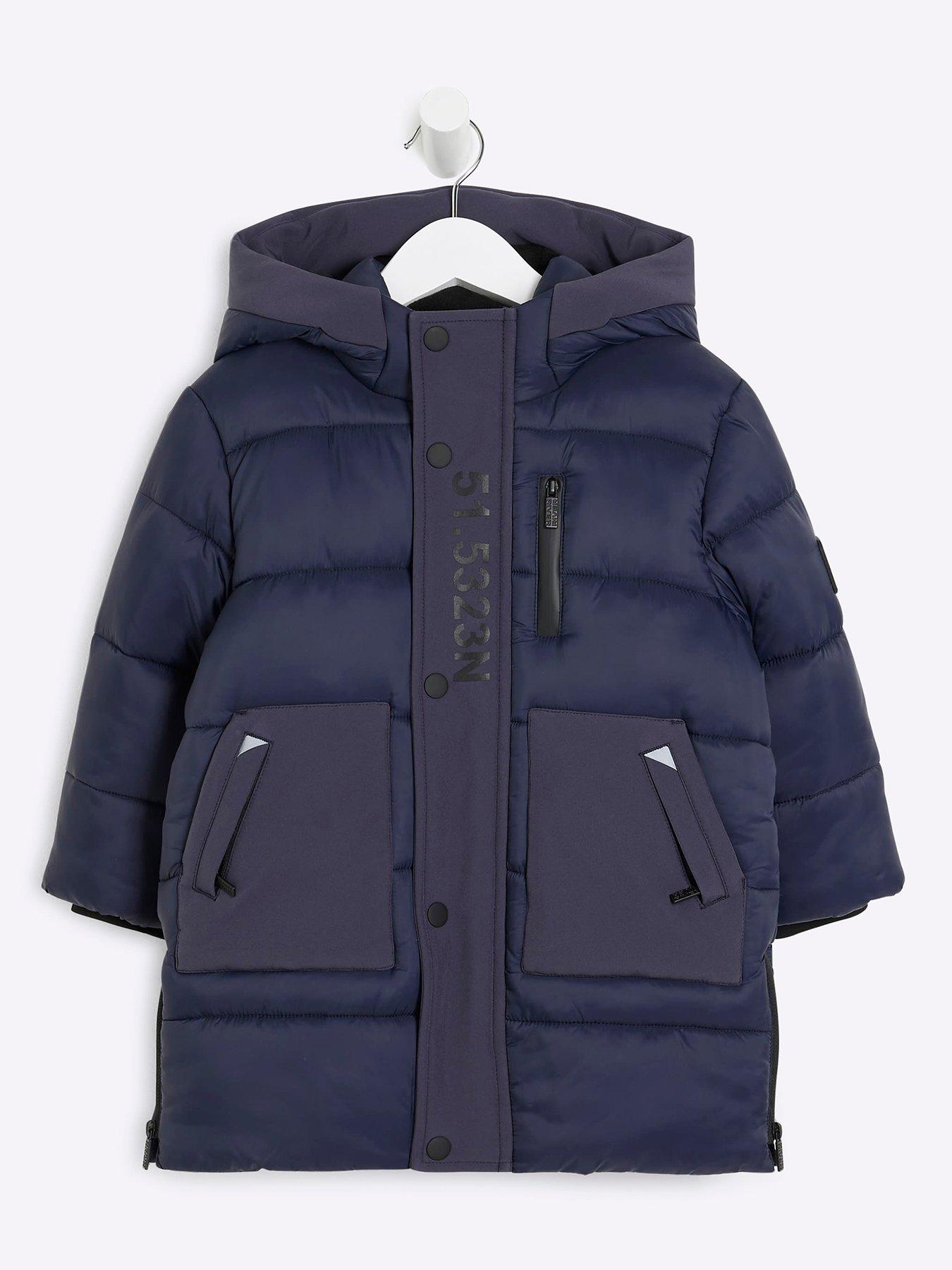 undefined Boys Puffer Jacket - Navy